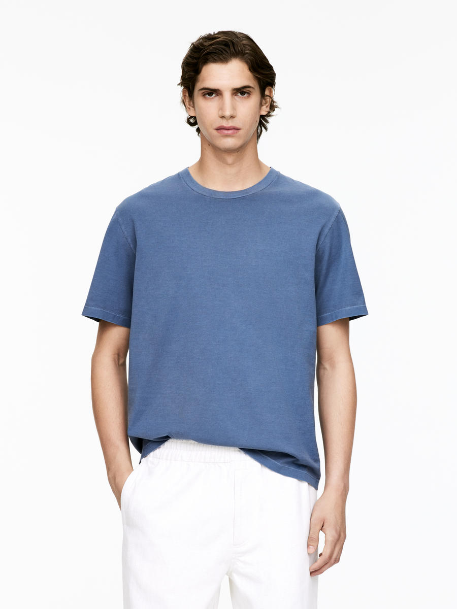 Men's Abstract Blue Relaxed Fit Shirt