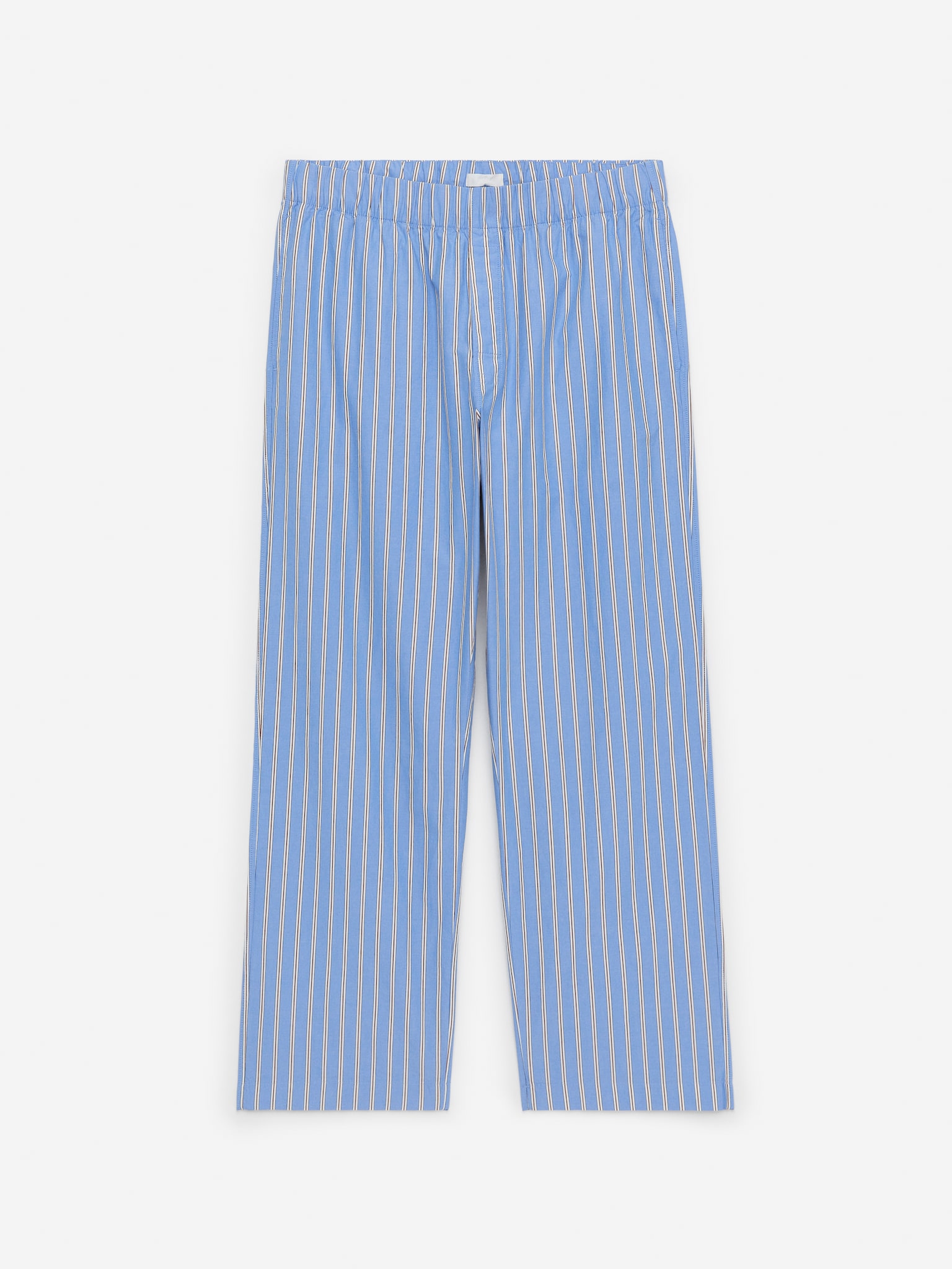 Pyjamahose aus Popeline - Blau/Streifen - 2