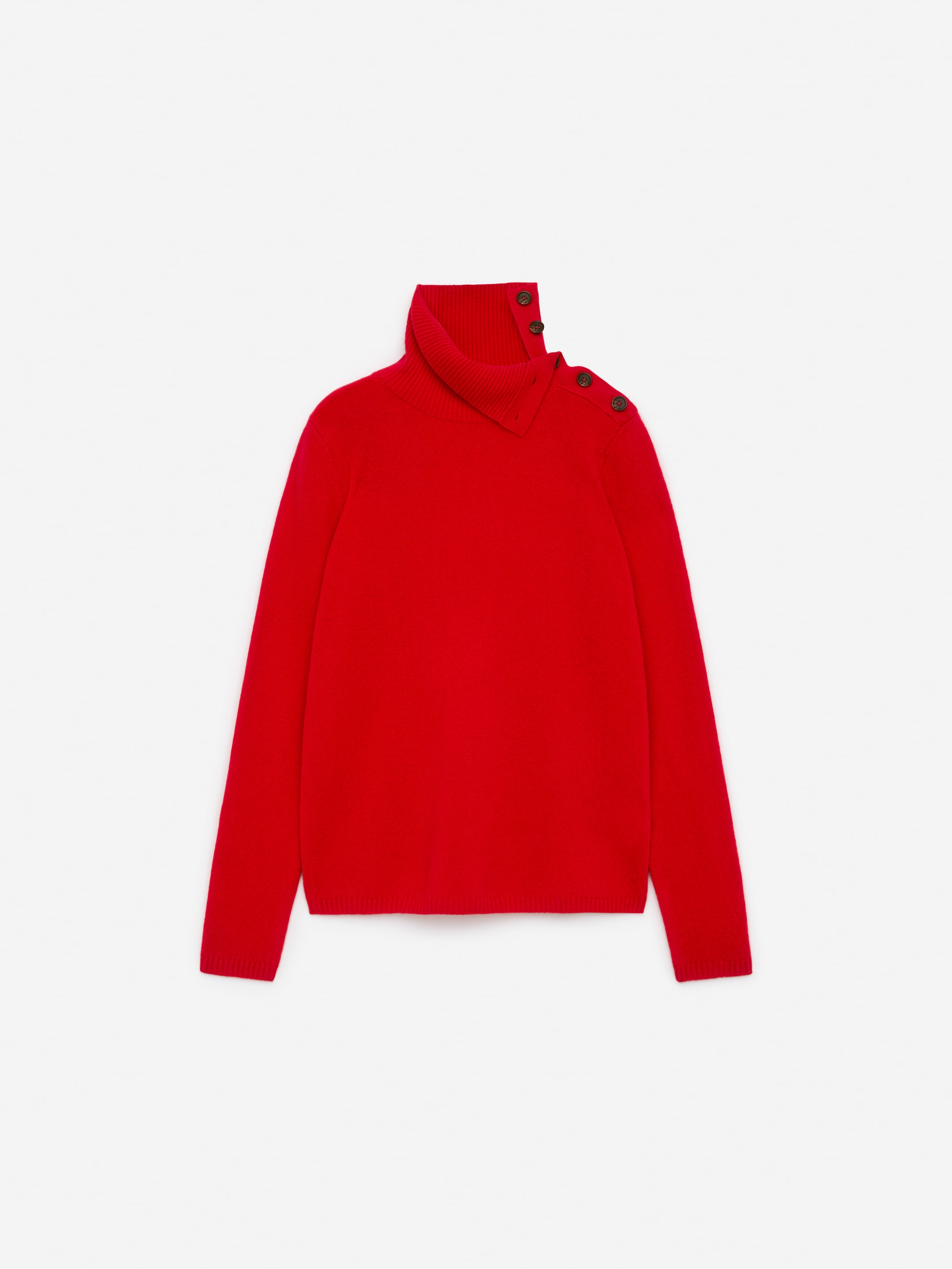 Näytä suurempi kuva: Poolopaita pehmeää merinovillaa - Punainen - NAISET | H&M FI 2