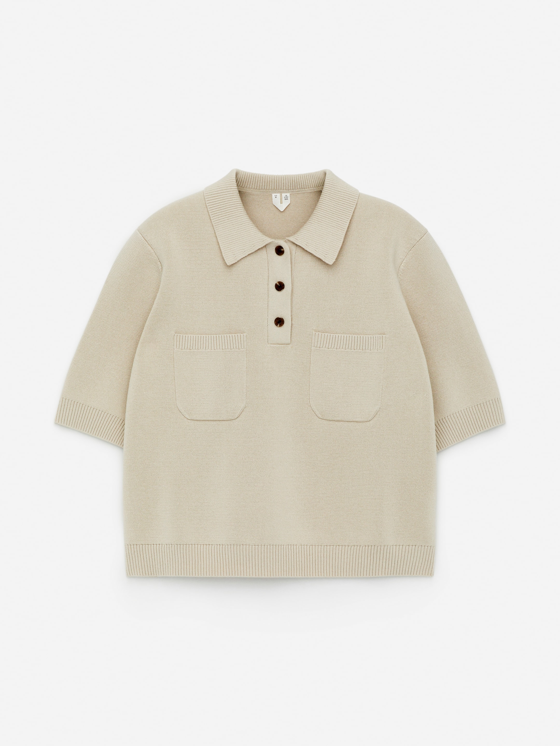 Polo in cotone - Beige - Regular fit - Women - StillMedia/DescriptiveStillLife - 2