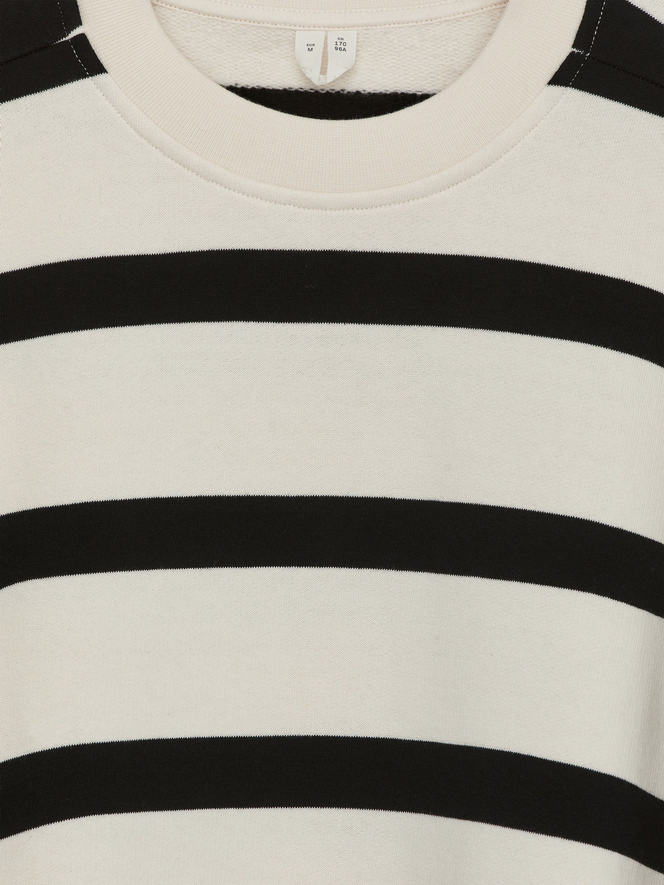 Grotere afbeelding bekijken: Relaxed Terry Sweatshirt - White/Black - DAMES | H&M BE 2