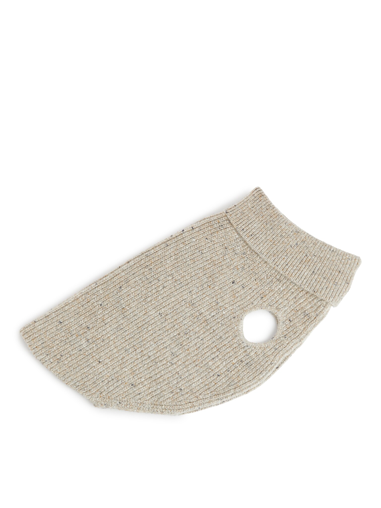 Pull en maille pour chien - Beige chiné/Gris foncé chiné - 2