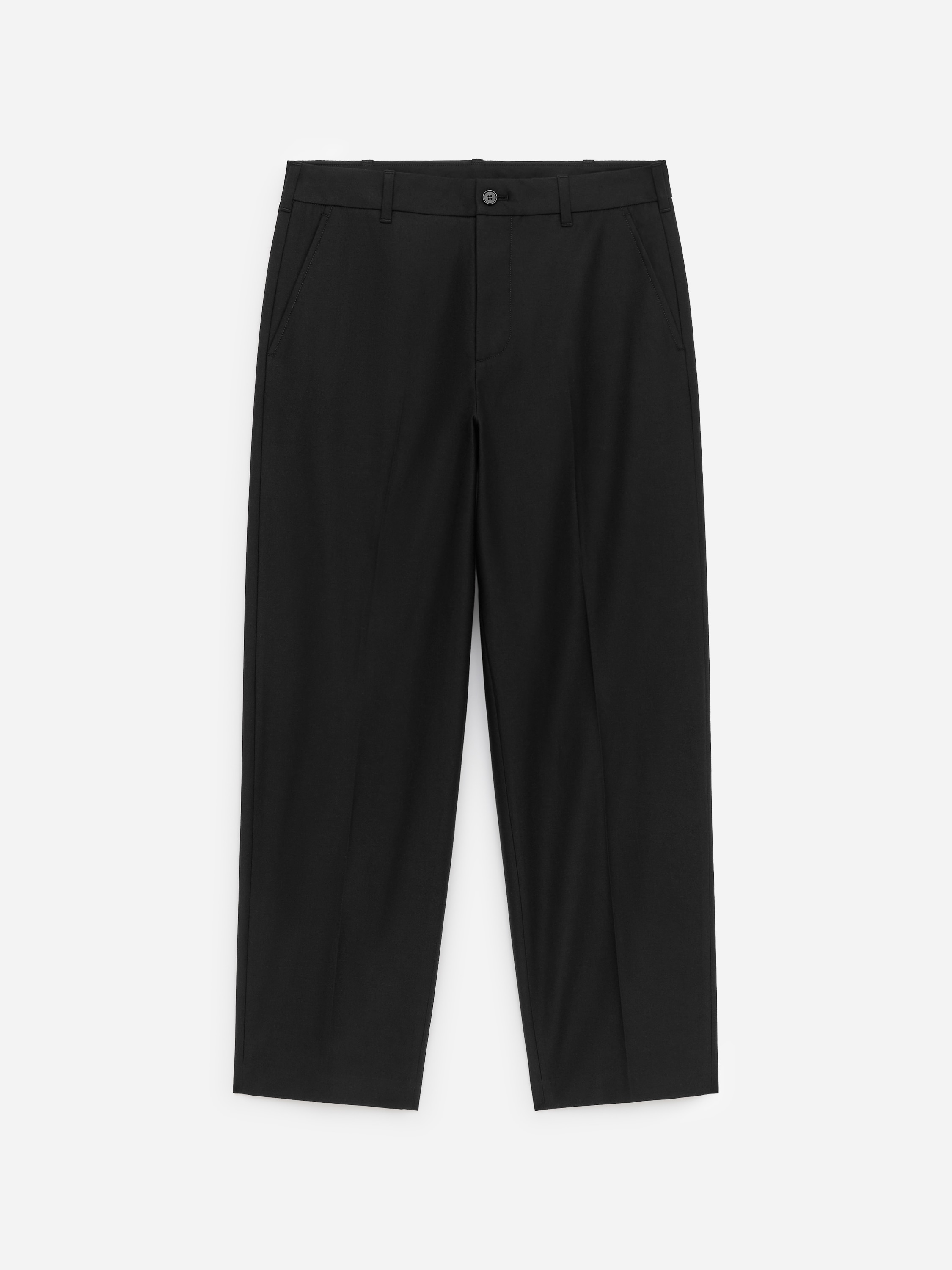 Pantaloni din amestec de lână - Negru/Maro