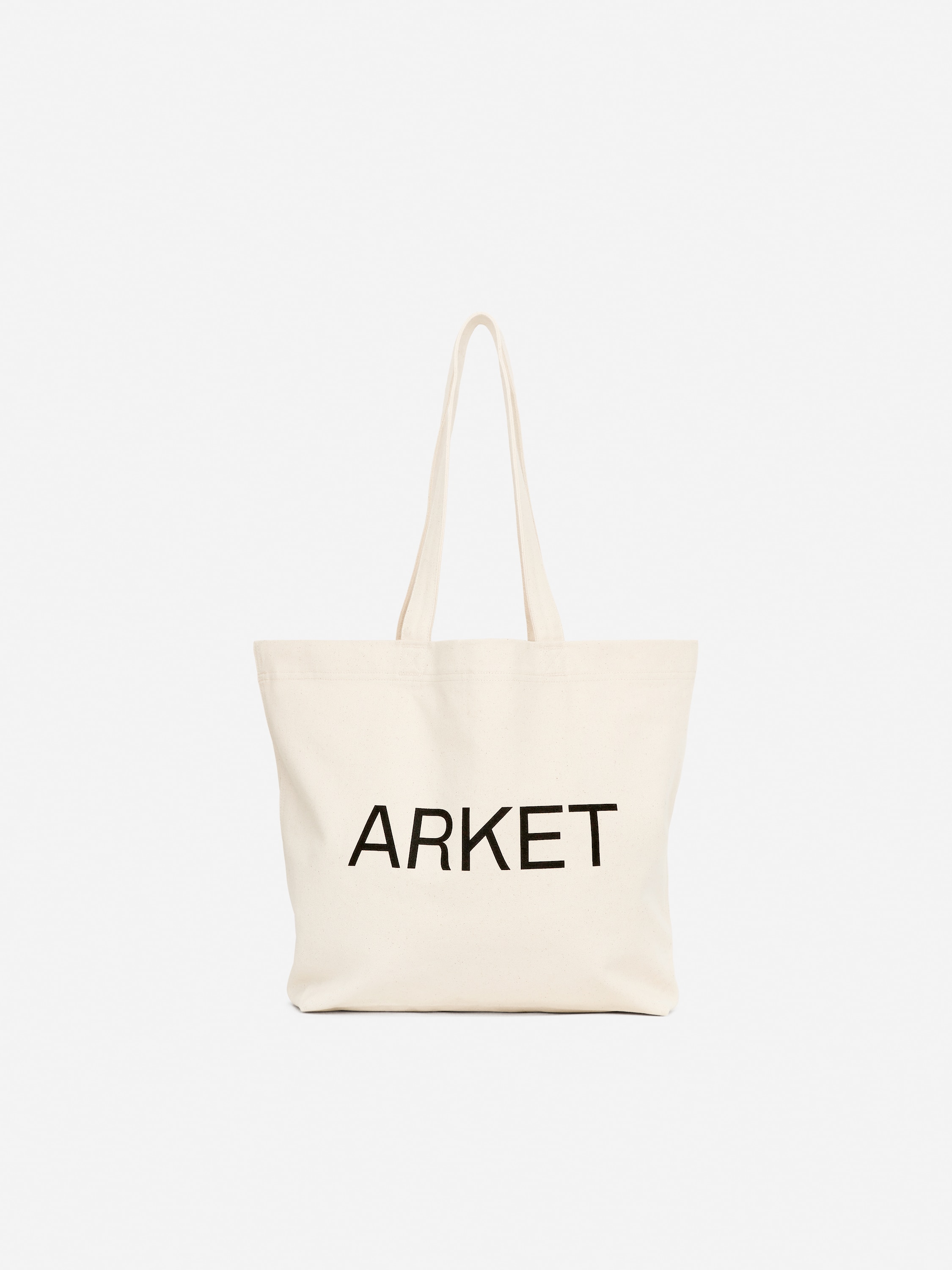 ARKET vászontáska - Off White/Fekete