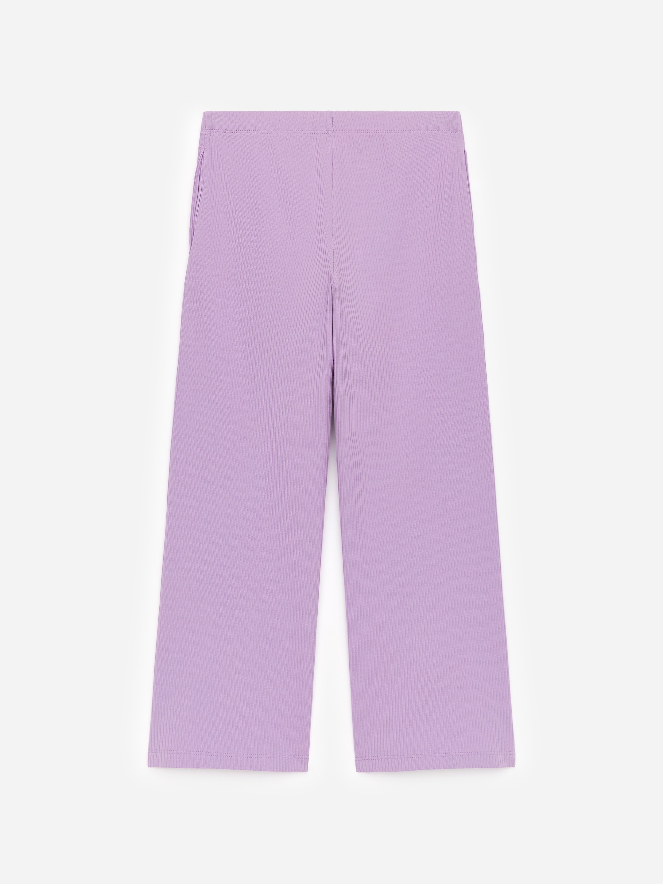 Ribbad byxa i bomull - Lila - Regular fit - Children - StillMedia/DescriptiveStillLife - 2