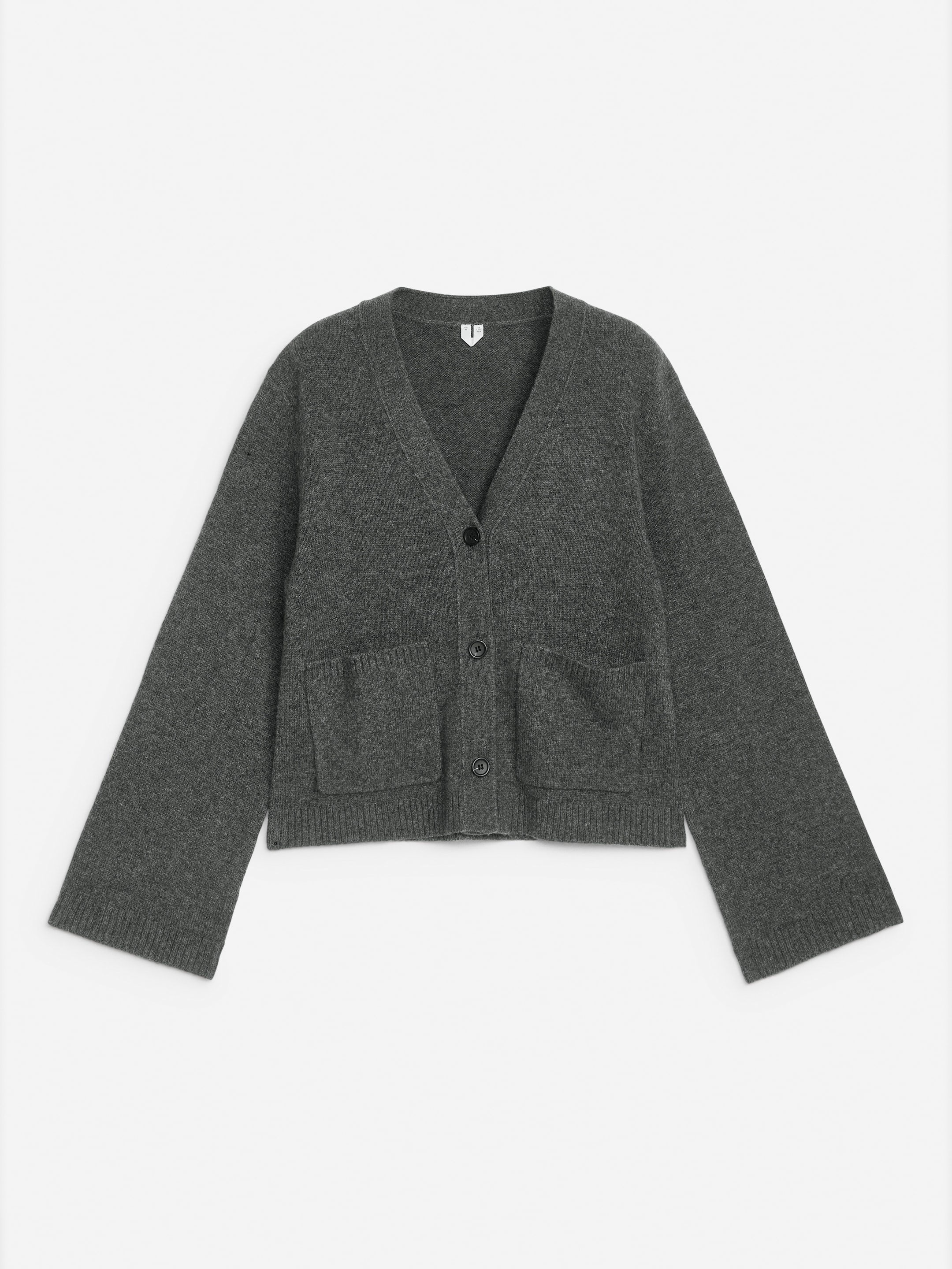 Wool Cardigan-Grey-12388
