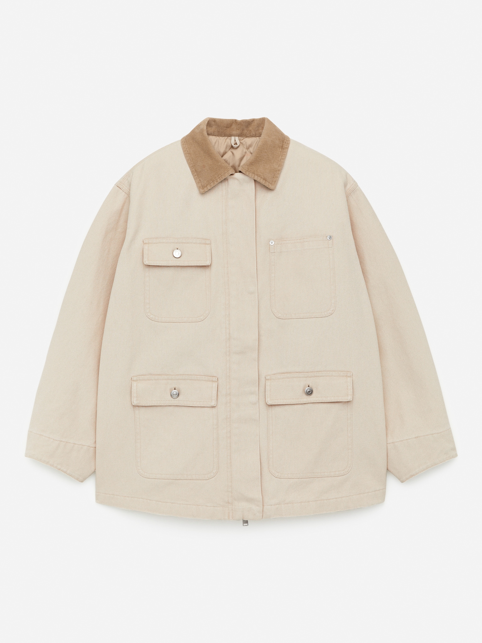 Veste en toile doublée - Beige clair