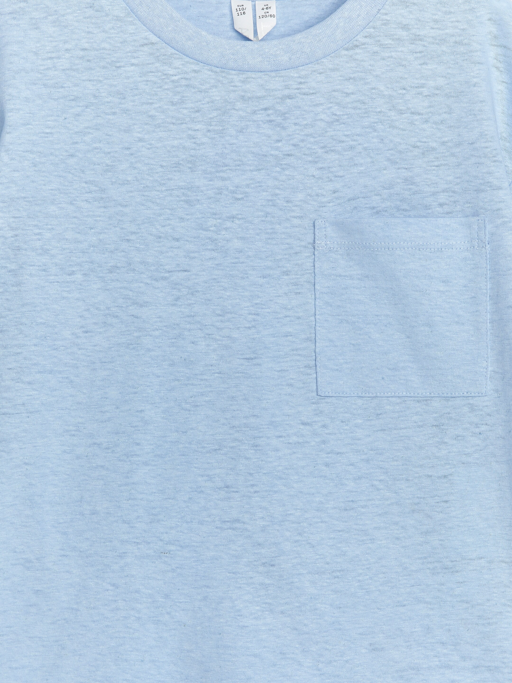 Agrandir l'image: T-shirt ample en mélange de lin - Bleu ciel - ENFANT | H&M CH 3