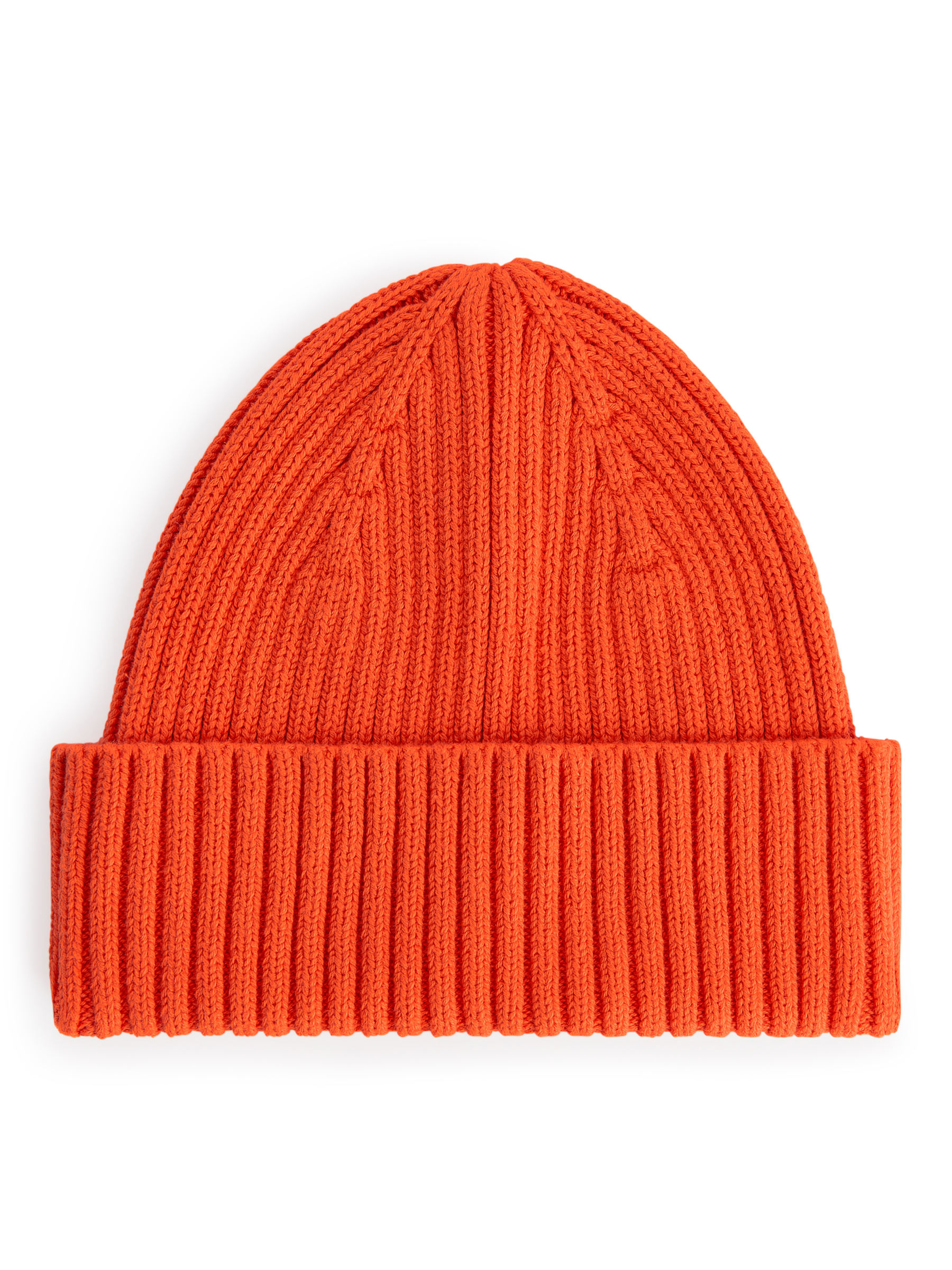 Rib-Knitted Beanie - Orange - Children - StillMedia/DescriptiveStillLife - 1
