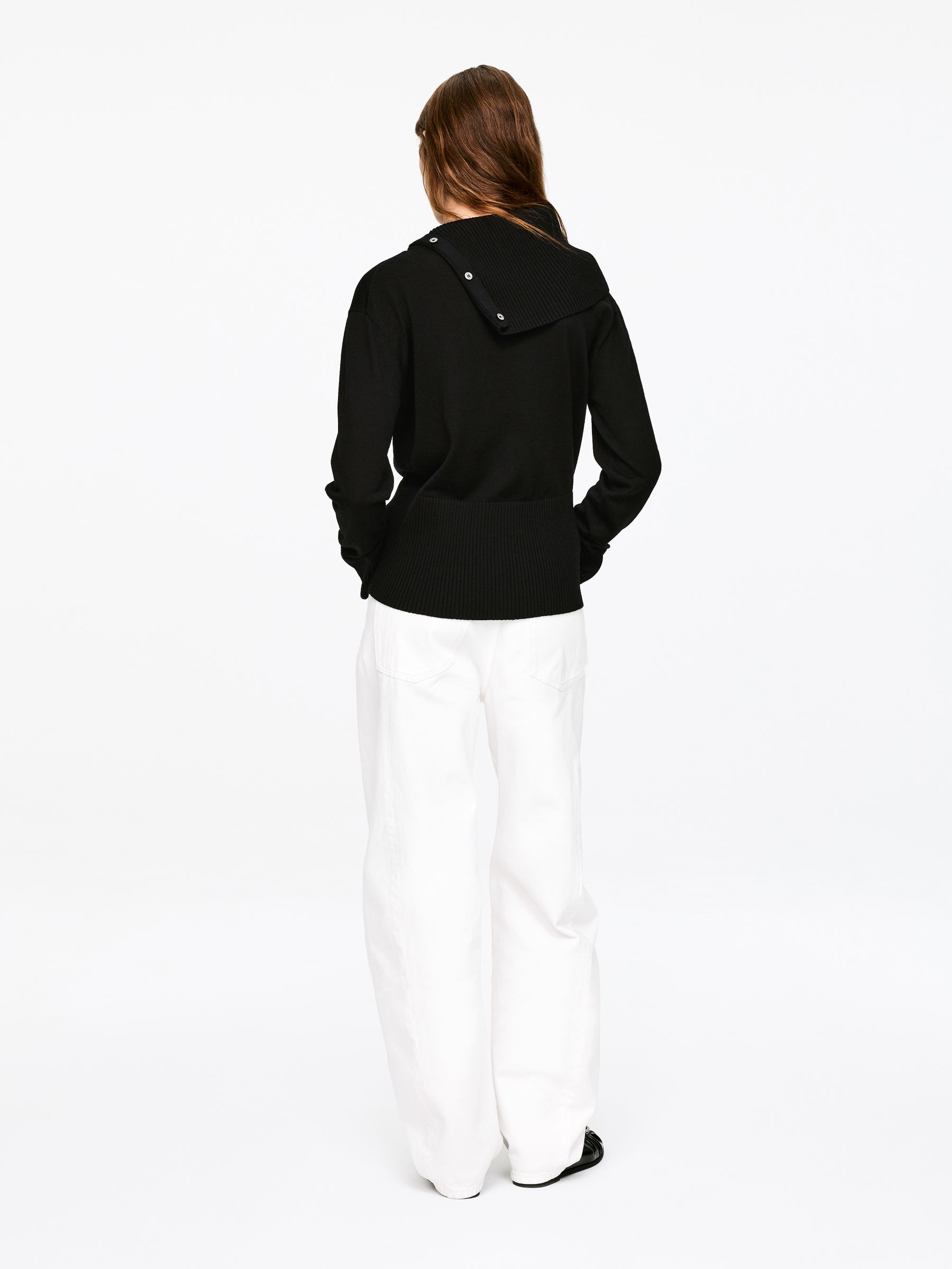 Twisted Wool Cardigan - Black - Regular fit - Women - StillMedia/Lookbook - 5