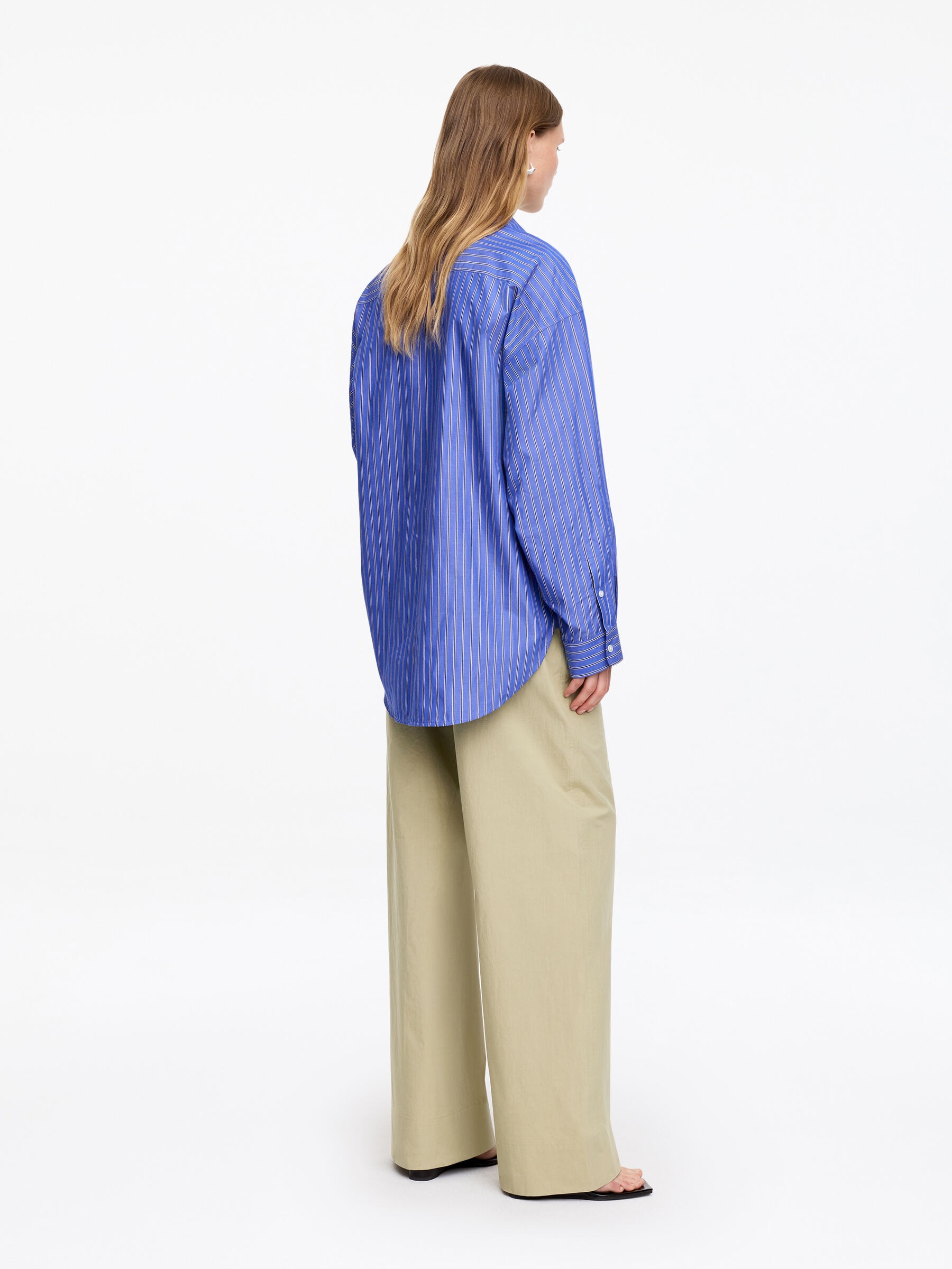 Pantalon de pyjama en coton - Beige - Relaxed fit - Femme - StillMedia/Lookbook - 2
