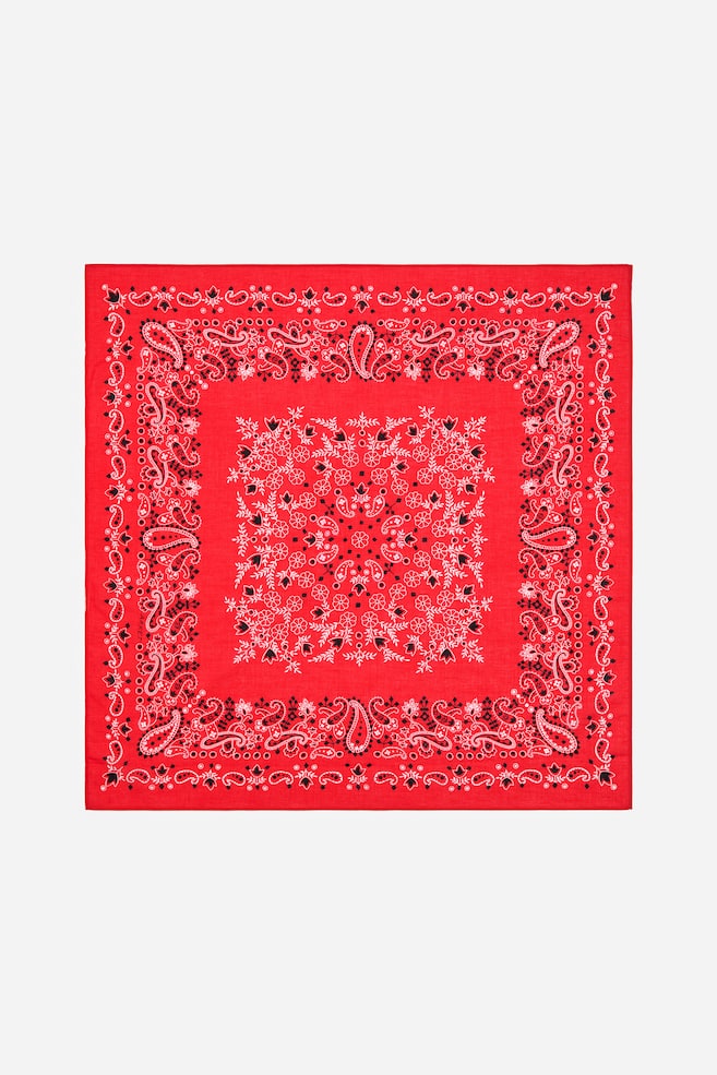 Foulard in cotone - Rosso - 1