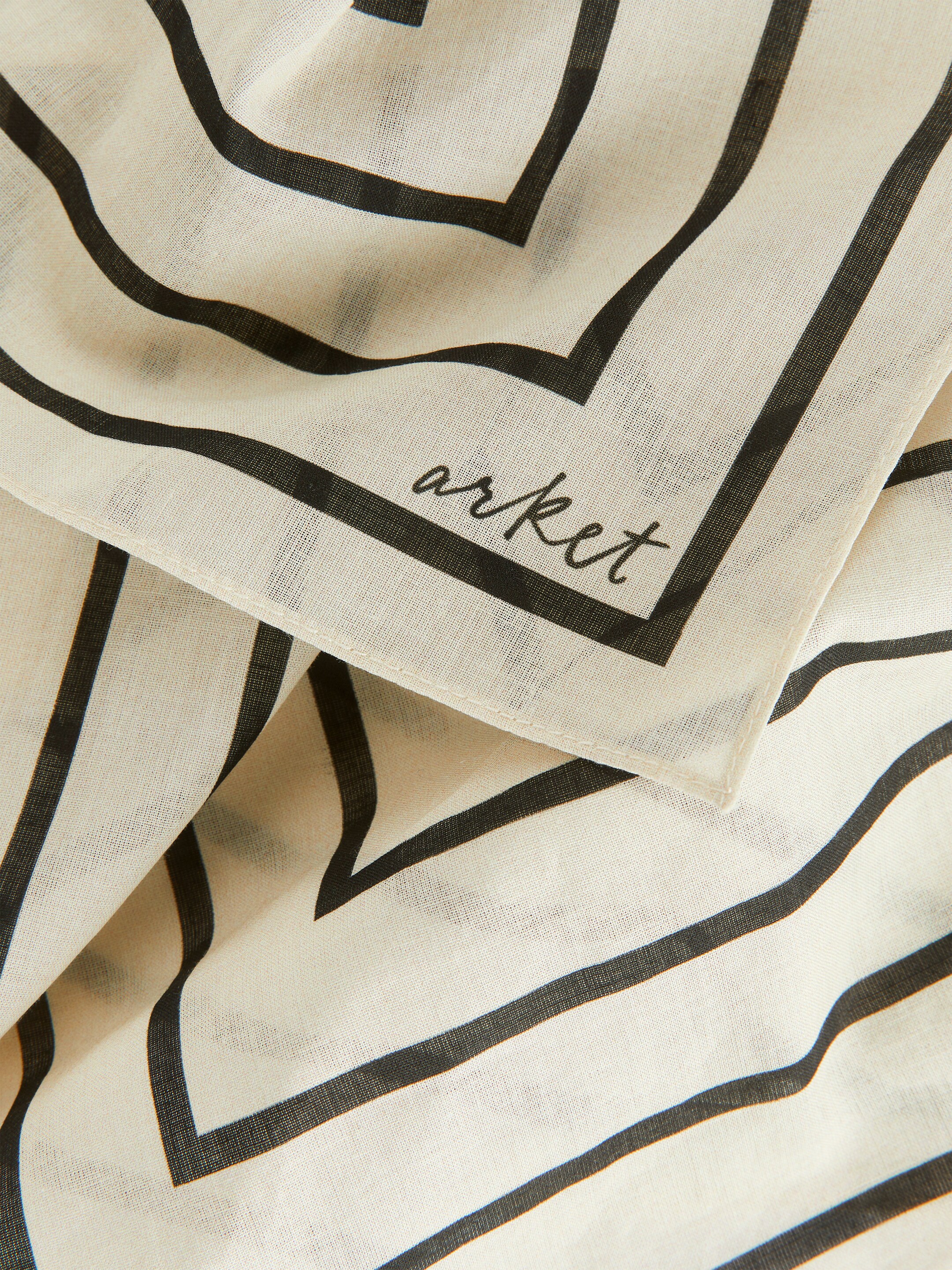 Scarf i bomull - Ljusbeige - Men - StillMedia/DescriptiveDetail - 1