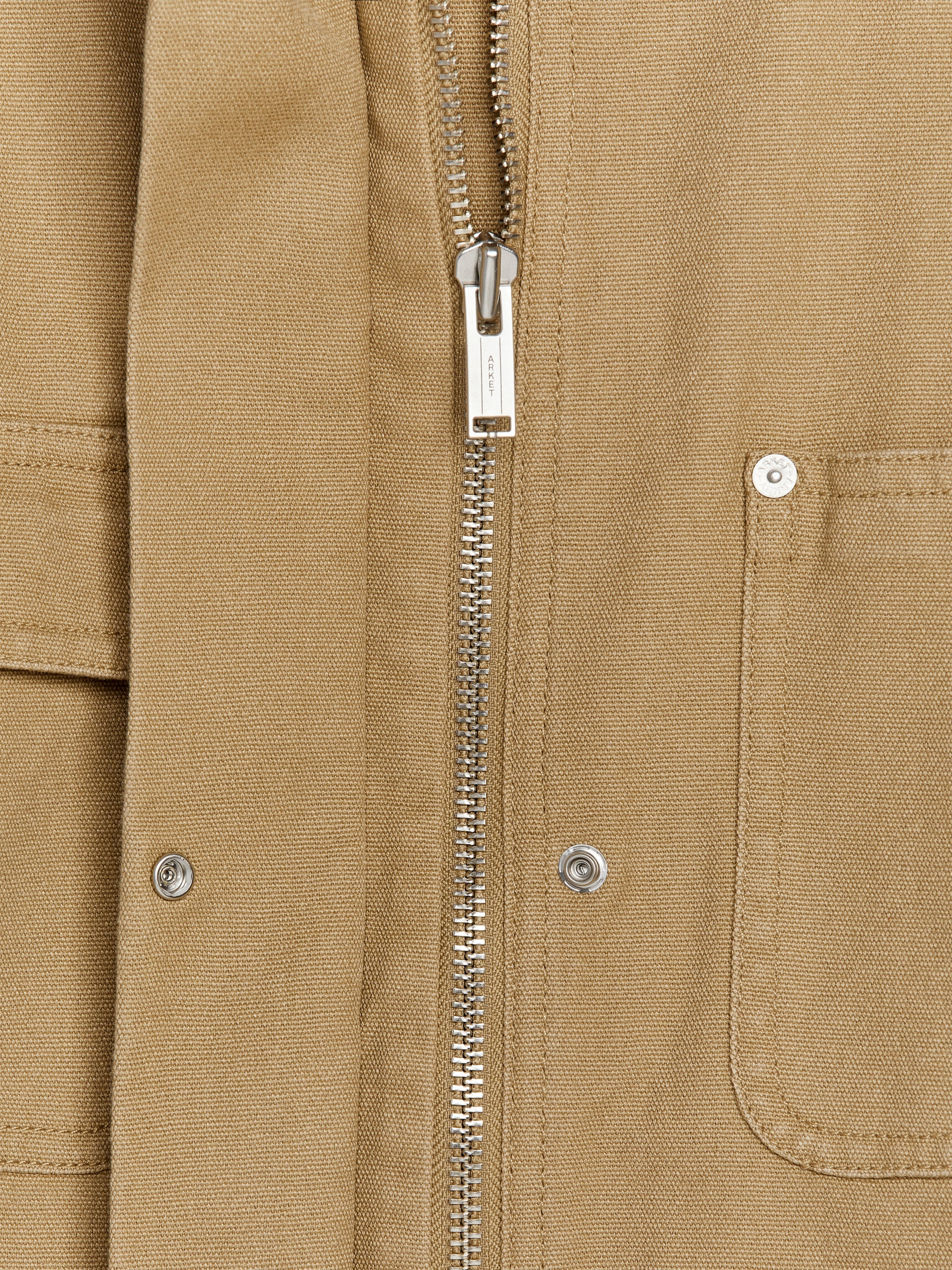 Lined Canvas Jacket - Beige - Regular fit - women - StillMedia/DescriptiveDetail - 2