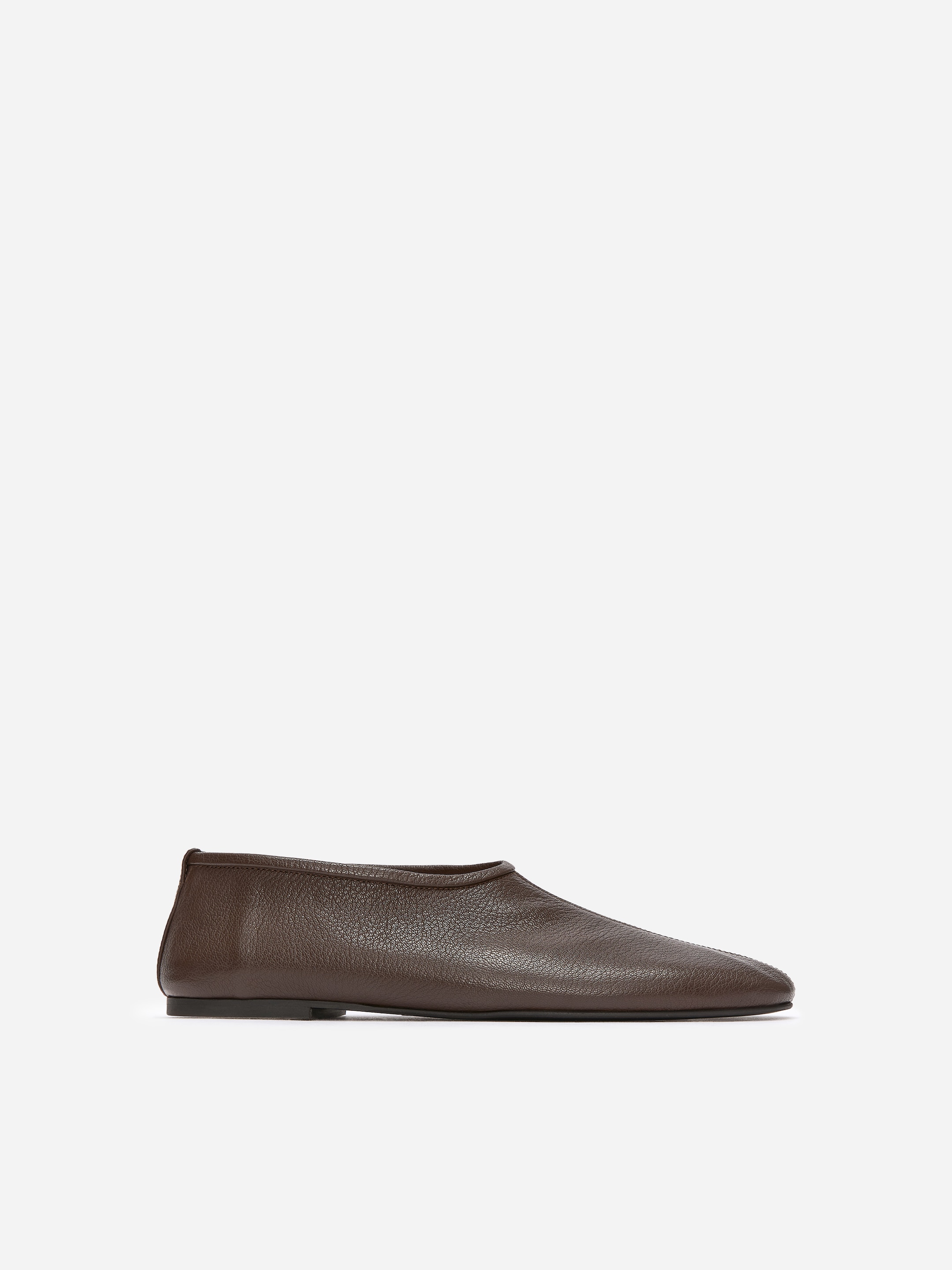 Leather Ballet Flats-#423935-18614