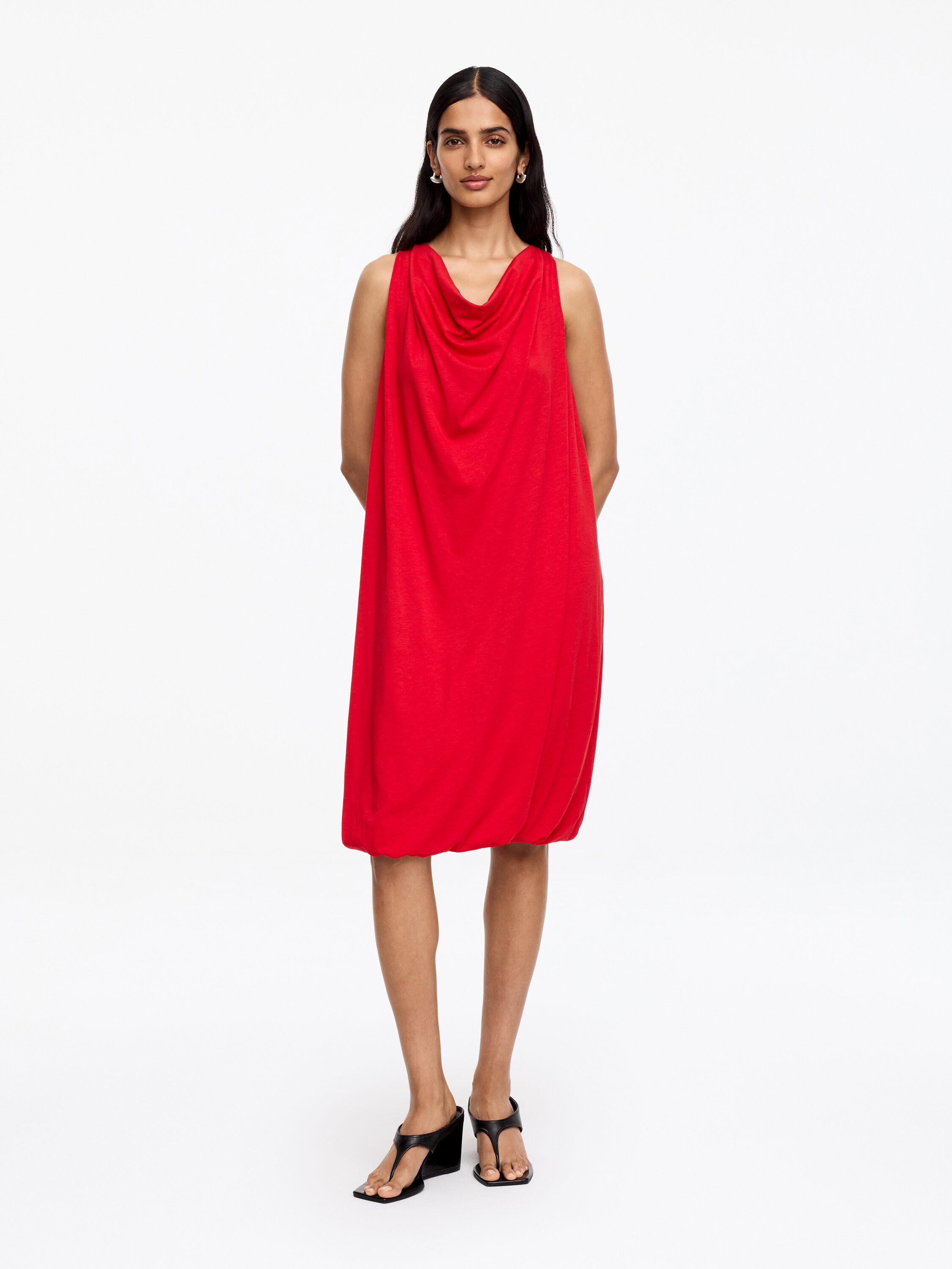 Draped Balloon Dress