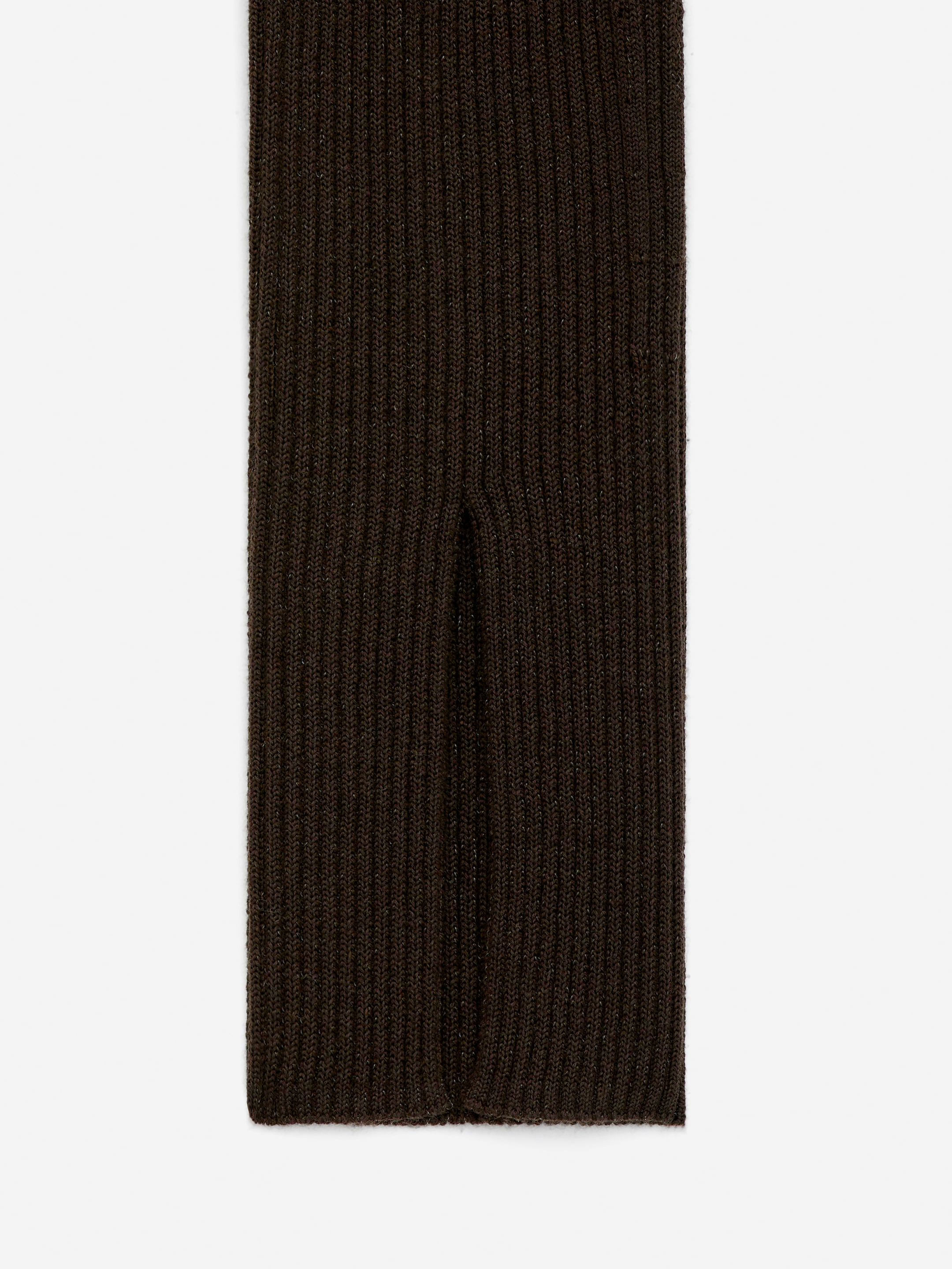 Leggings en maille côtelée - Marron foncé - Slim fit - Femme - StillMedia/DescriptiveDetail - 2