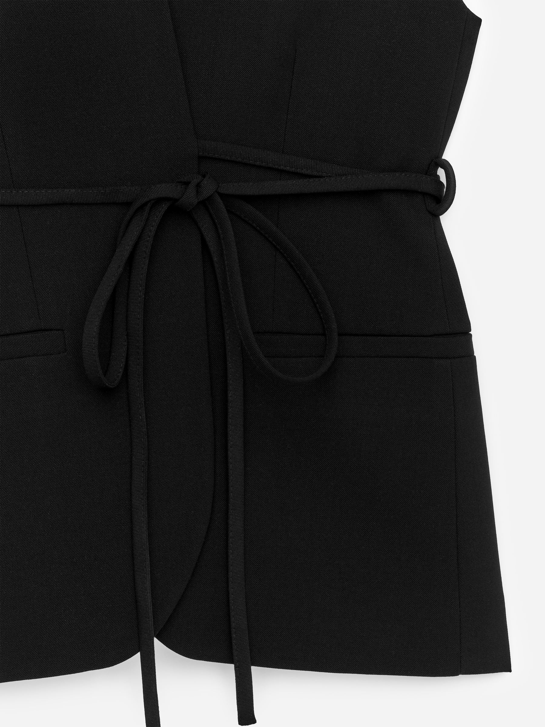 Belted Waistcoat - Black - Regular fit - Women - StillMedia/DescriptiveDetail - 2