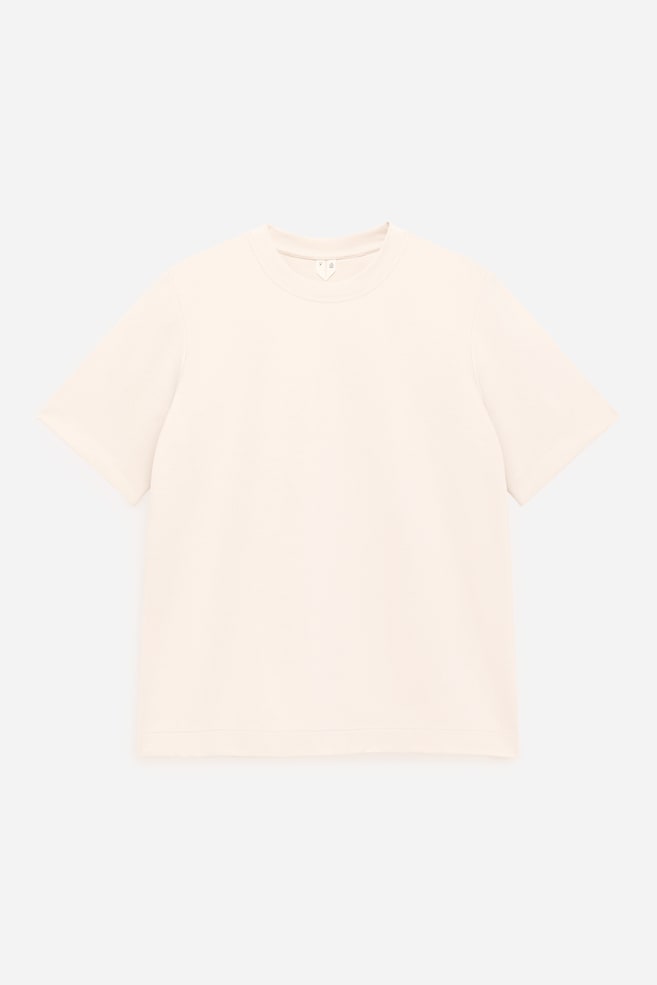 Signature Constructed T-Shirt - Light Beige/White/Grey Melange/Black/Dark Blue/Light Blue/Burgundy/Lilac - 1