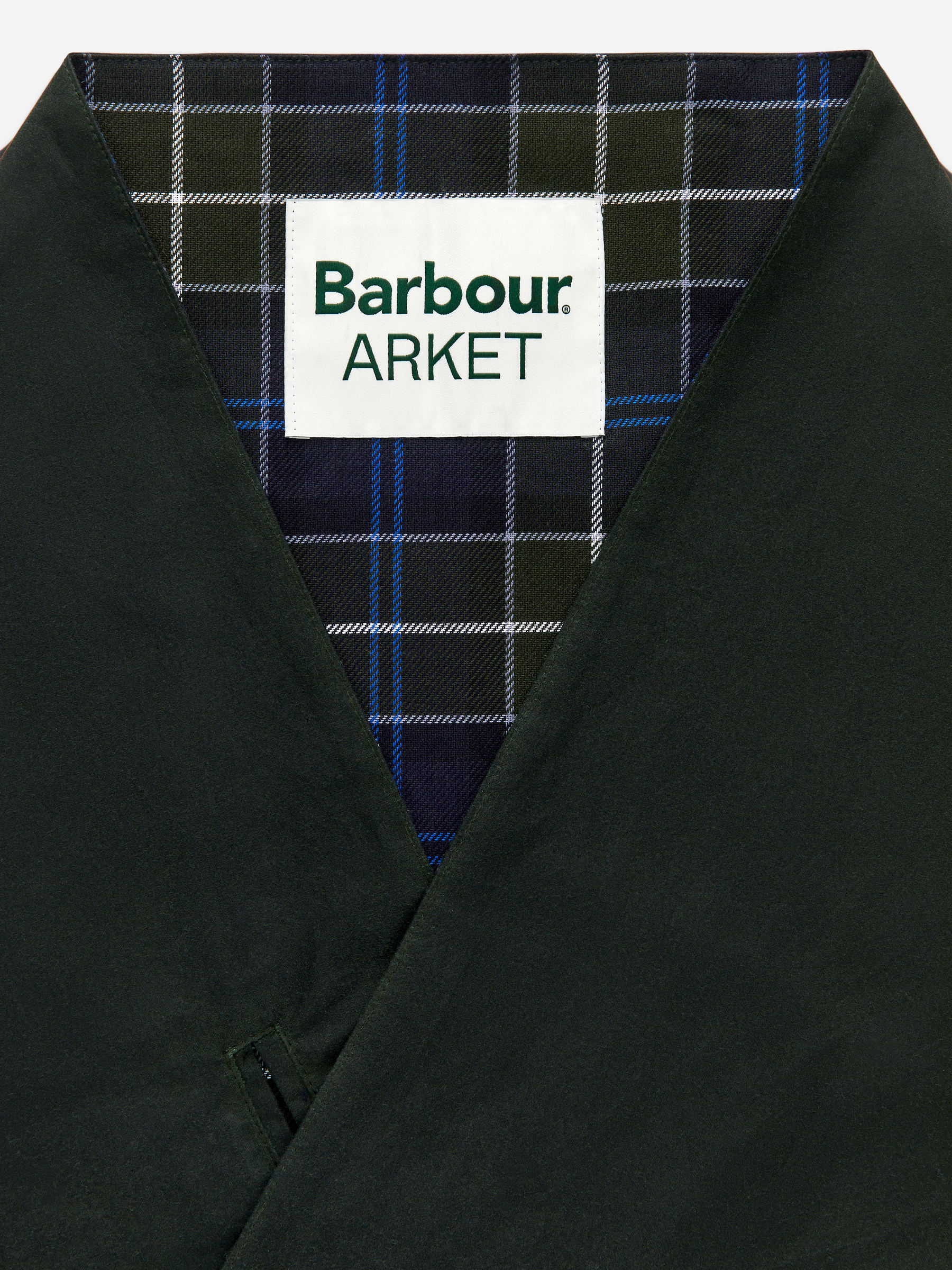 Bufanda de algodón encerado de ARKET and Barbour - Verde oscuro - Women - StillMedia/DescriptiveDetail - 1