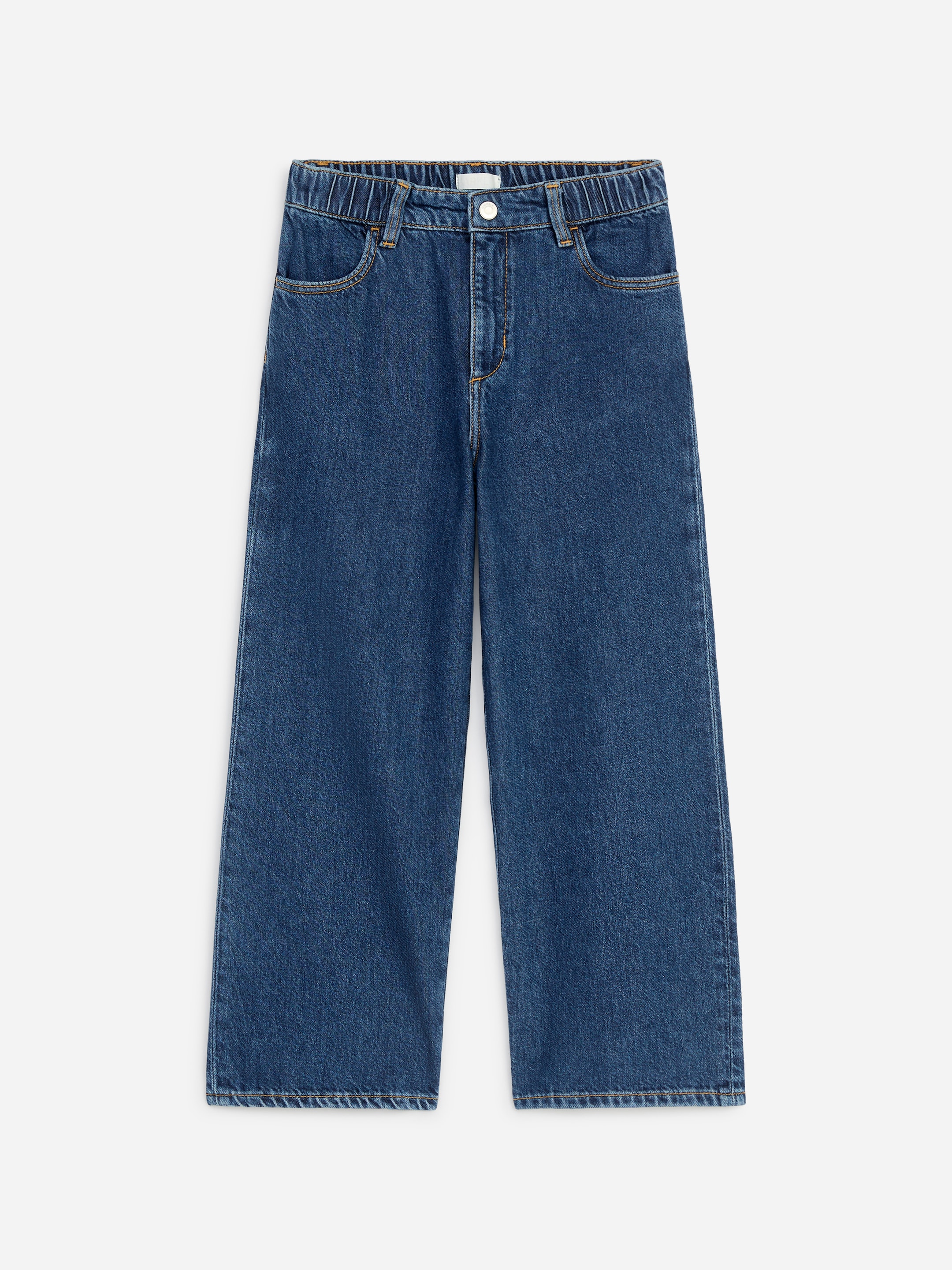 Pantalones denim wide-Blue-20893