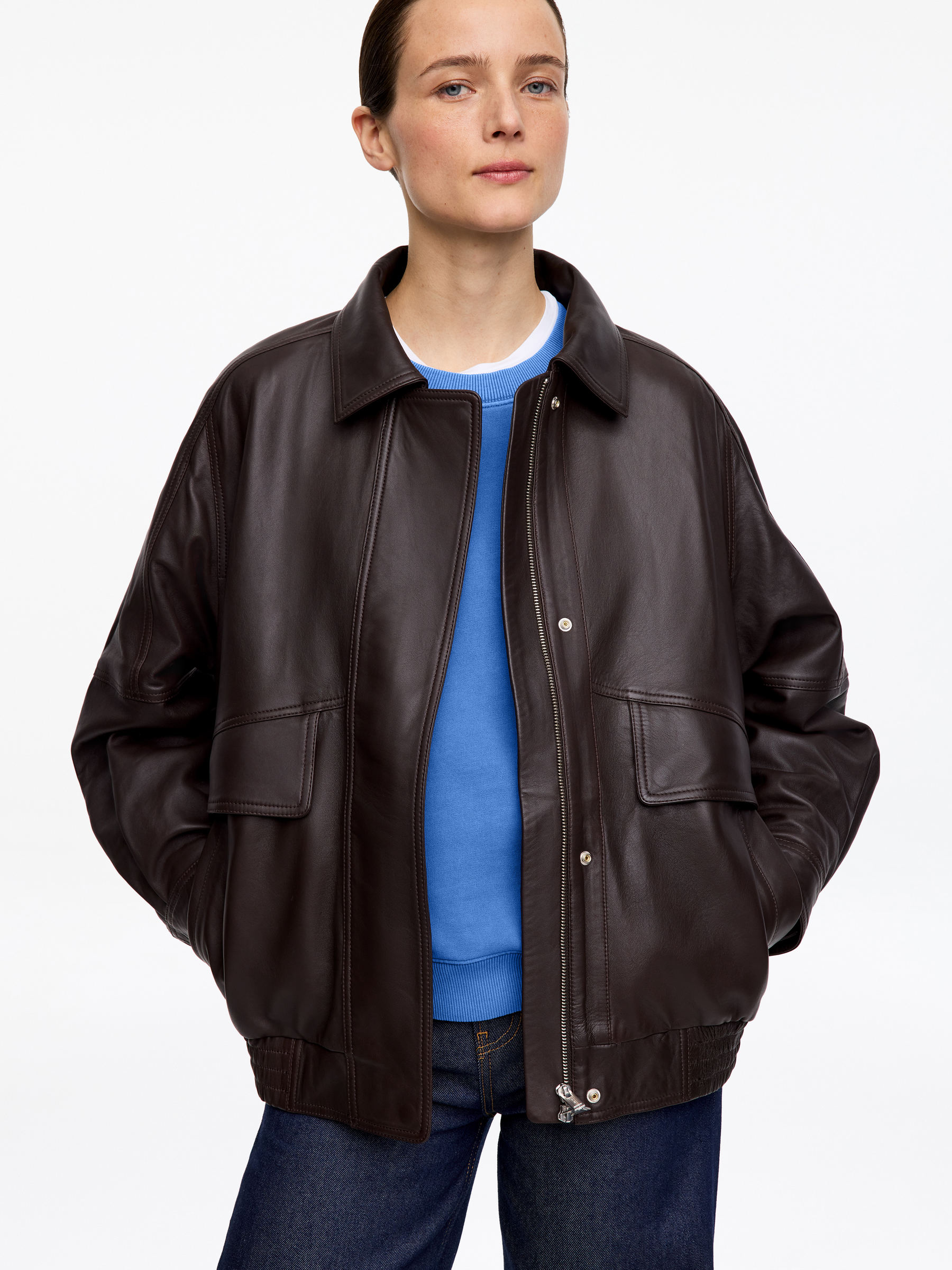 Sweat en éponge - Bleu - Regular fit - Femme - StillMedia/Lookbook - 10