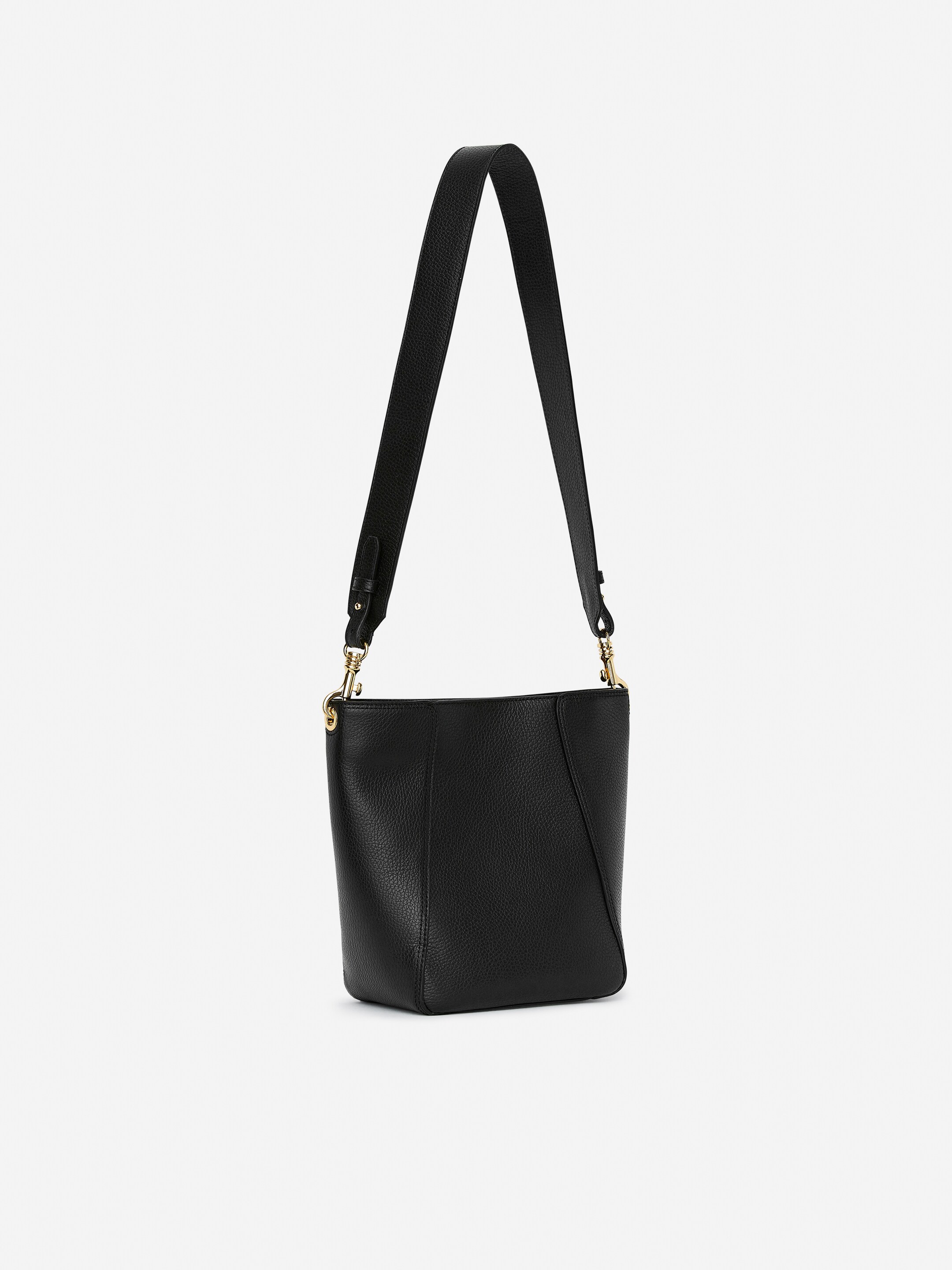 Ingrandisci l'immagine: Mid-Size Leather Bag - Black - DONNA | H&M CH 2