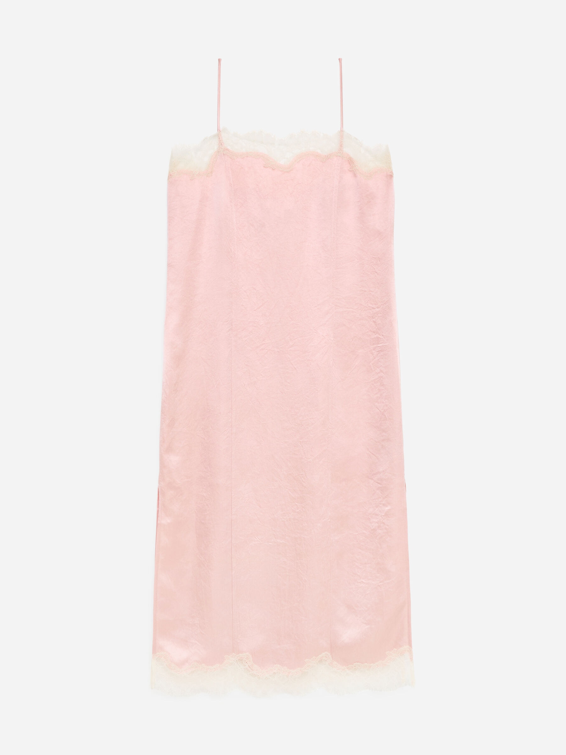 Lace-Trimmed Slip Dress - Pink - Regular fit - Women - StillMedia/DescriptiveStillLife - 5