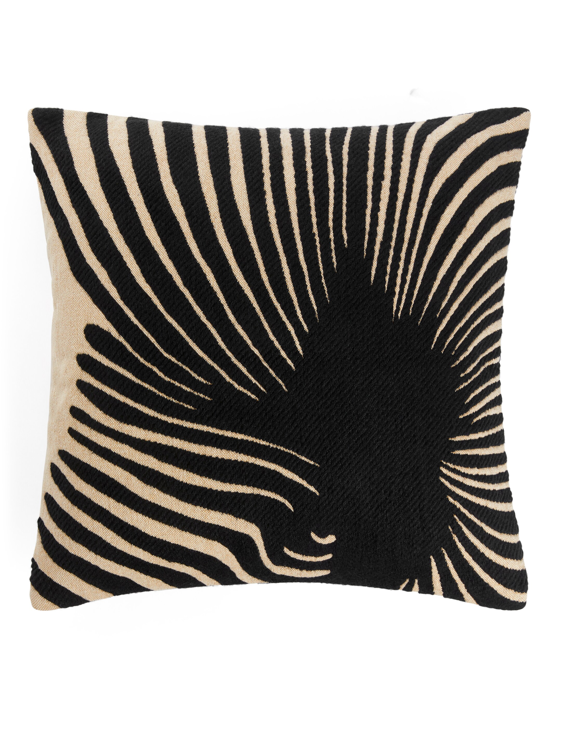 Visualizza immagine più grande: Copricuscino in misto cotone e lana 50 x 50 cm - Nero/Bianco sporco - HOME | H&M IT 2