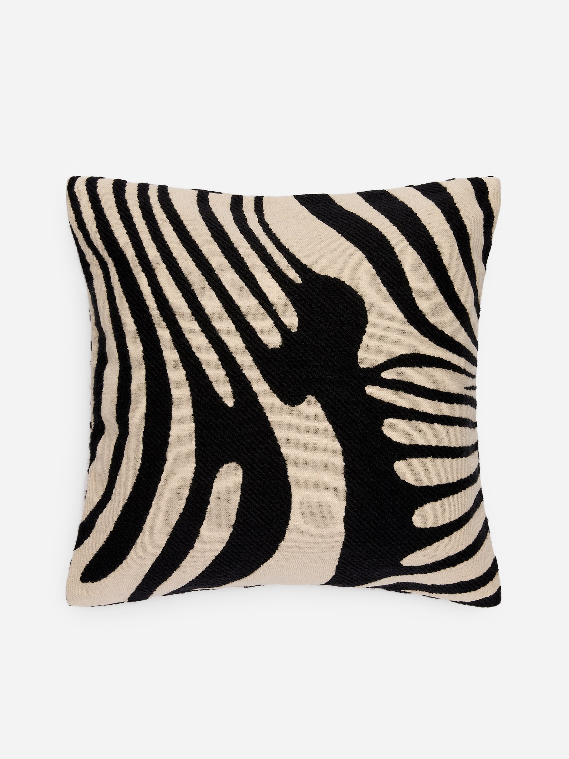 Cotton Wool Cushion Cover 50 x 50 cm - Black/Off White - Homeware - StillMedia/DescriptiveStillLife - 1