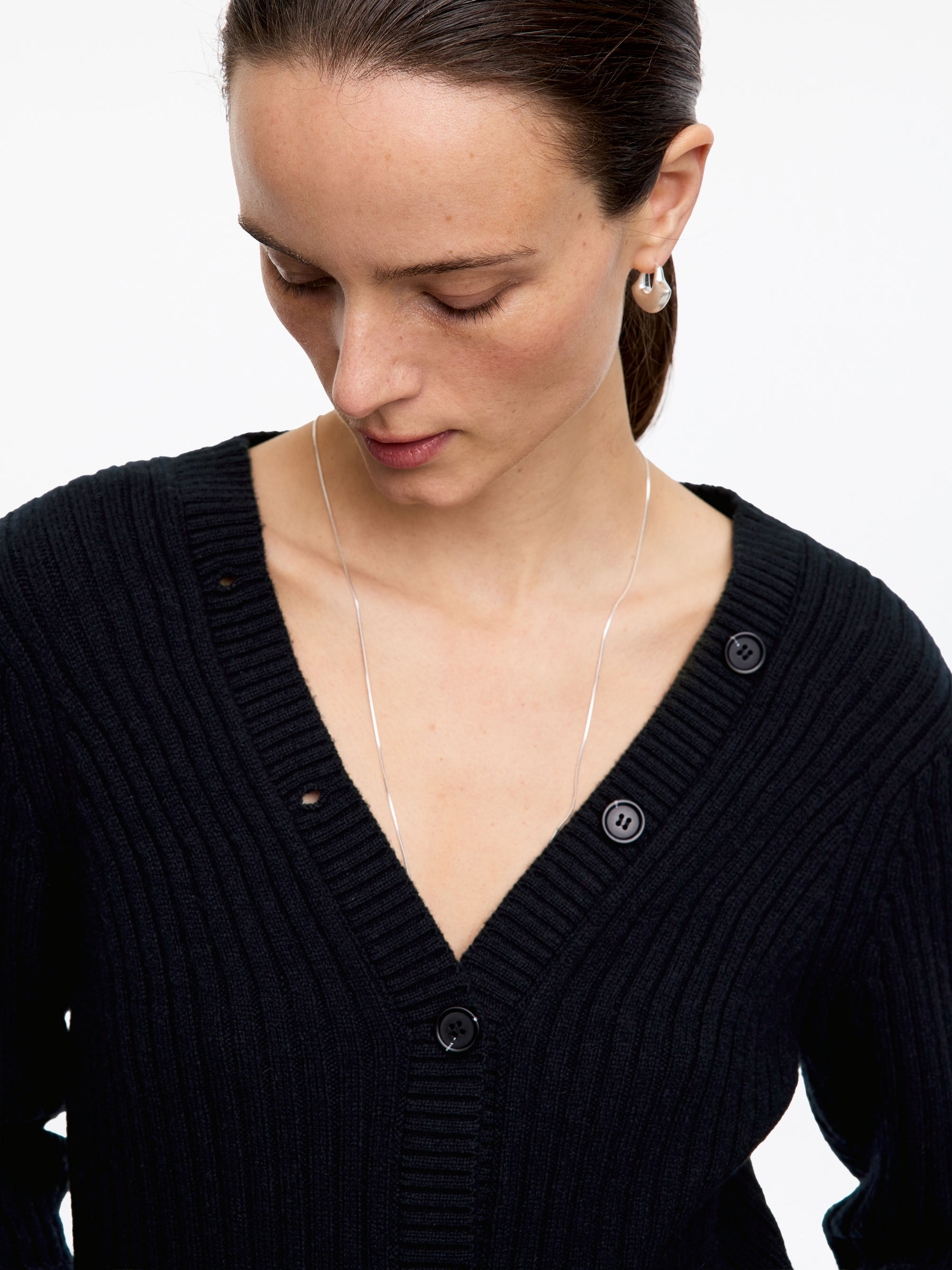 Rippstrickjacke - Dunkelblau - Regular Fit - Women - StillMedia/Lookbook - 7