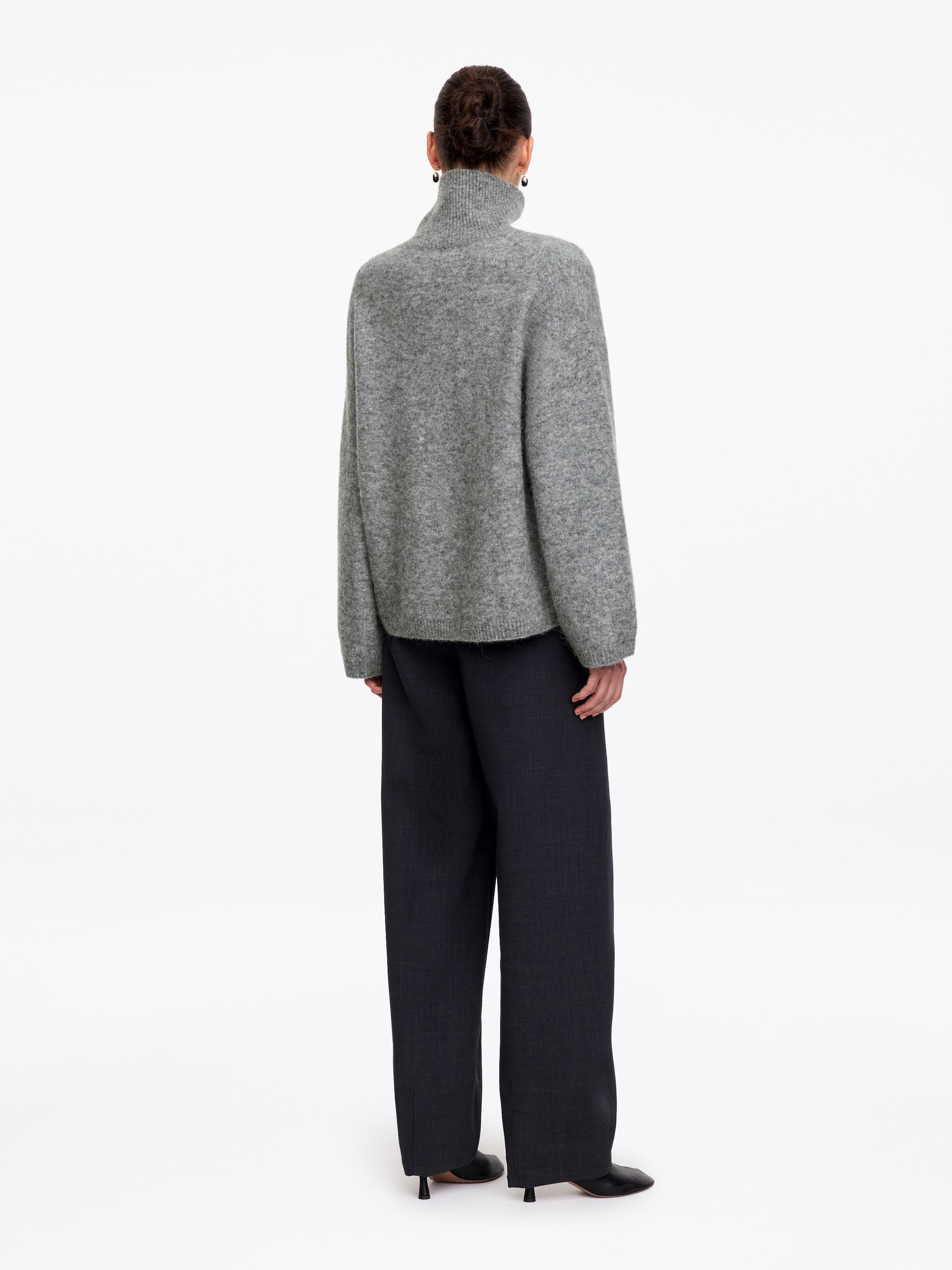 Maglione a collo alto - Grigio - Oversize - women - StillMedia/Lookbook - 4