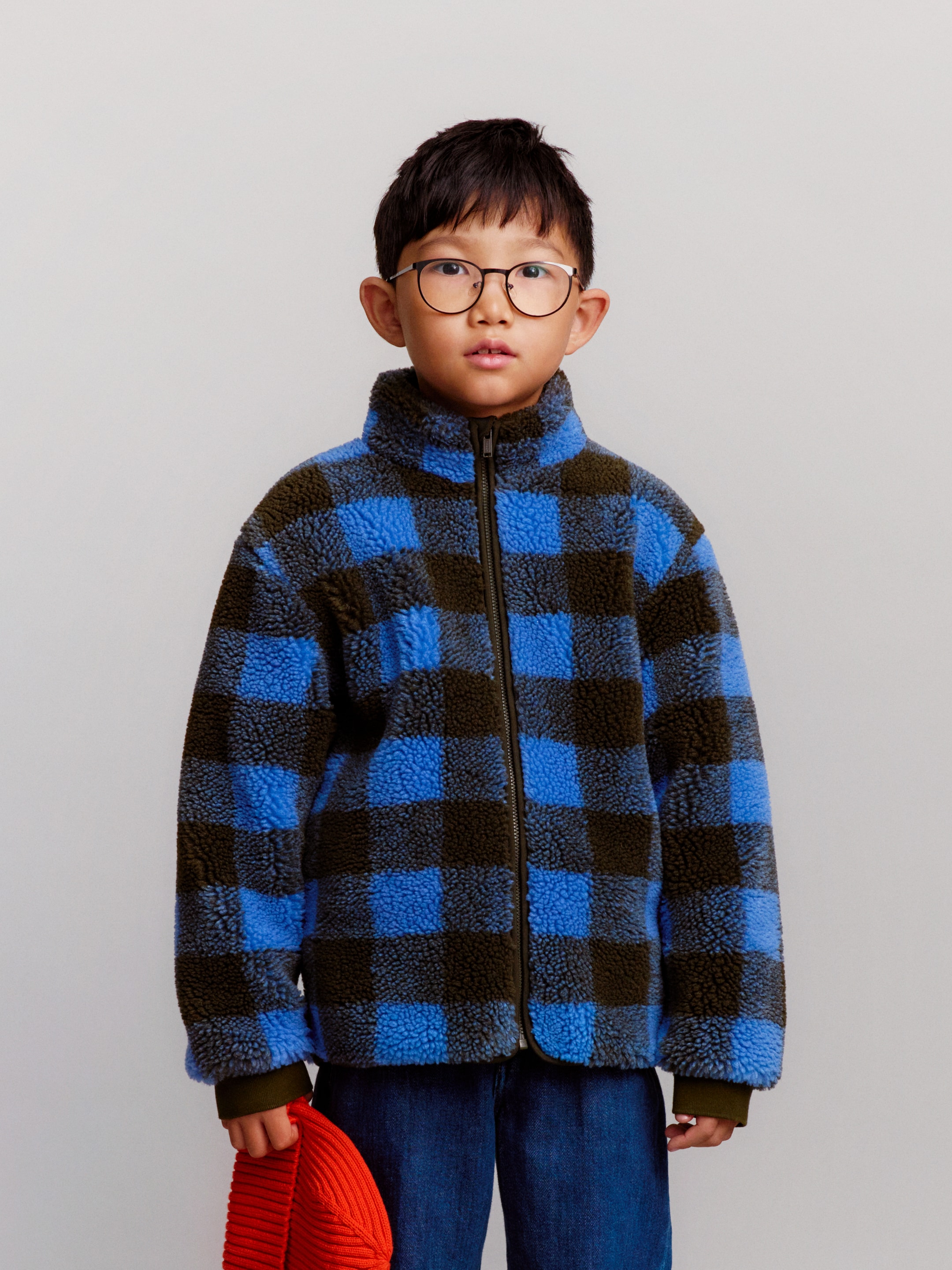 Pile Jacket - Green/Blue - Relaxed fit - children - StillMedia/Environmental - 1