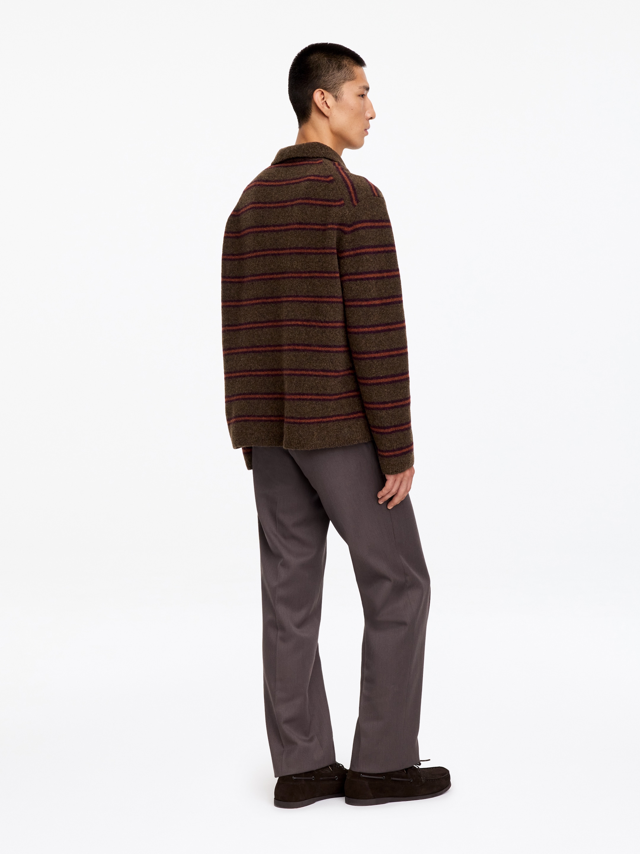 Polo in misto lana - Marrone - Regular fit - men - StillMedia/Lookbook - 2