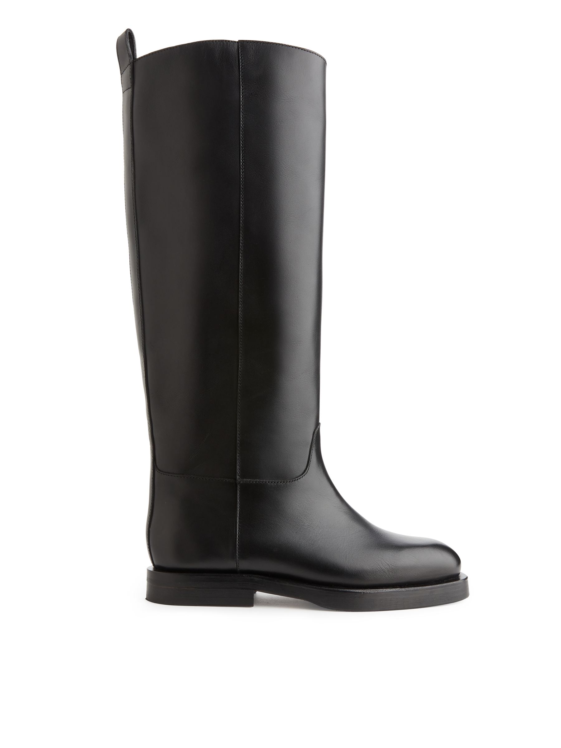 Leather Riding Boots - Black - Women - StillMedia/DescriptiveStillLife - 2