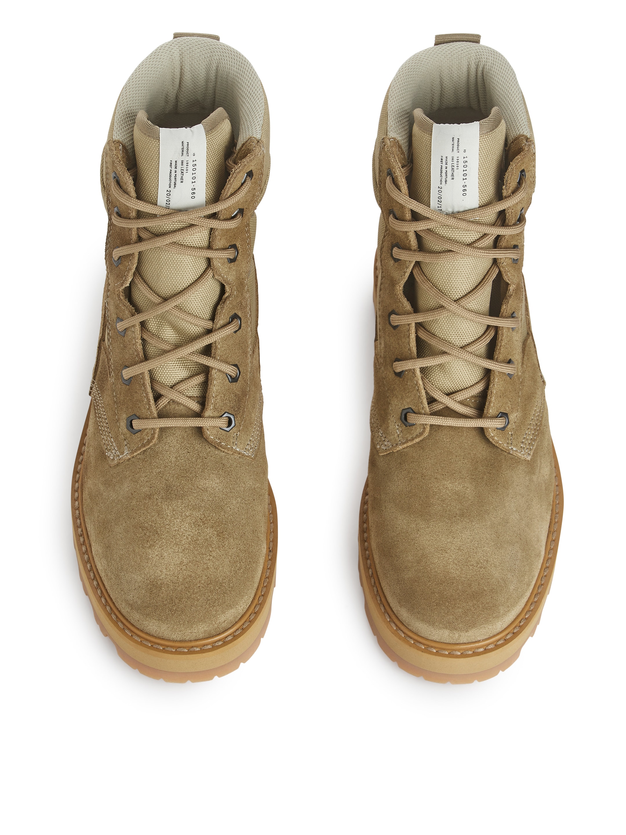 Vibram Sole Suede Boots - Beige - Men - StillMedia/DescriptiveStillLife - 3