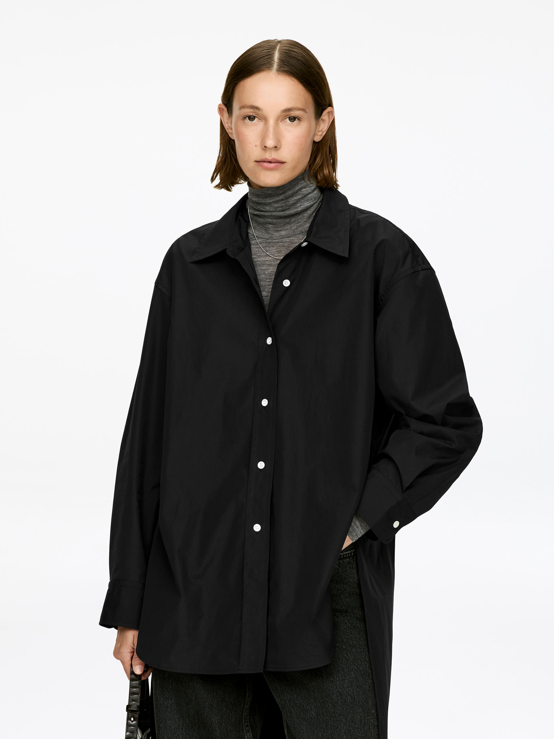 Elongated Shirt-#272627-17172