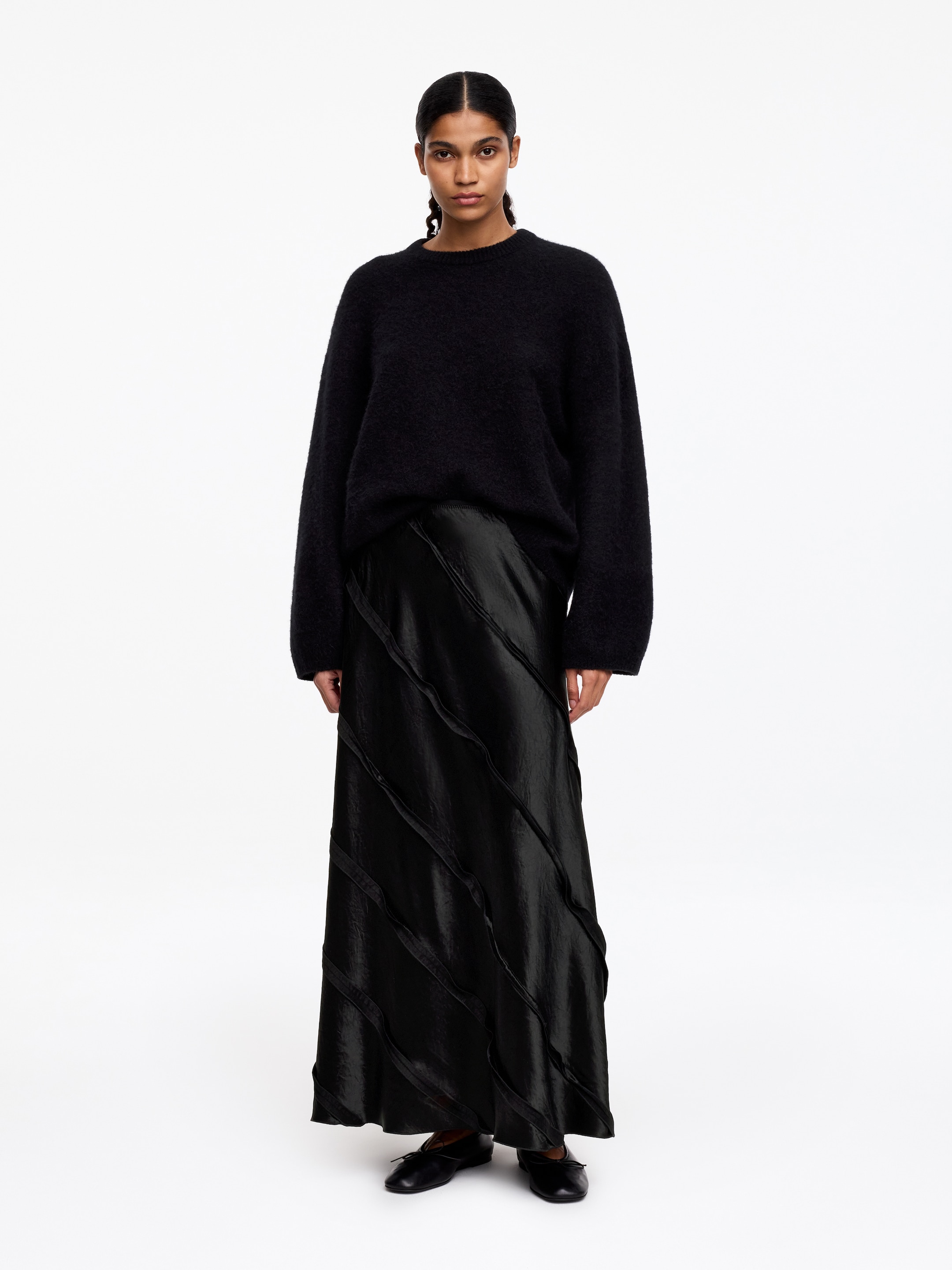 Fluid Skirt - Black - Regular fit - Women - StillMedia/Lookbook - 6