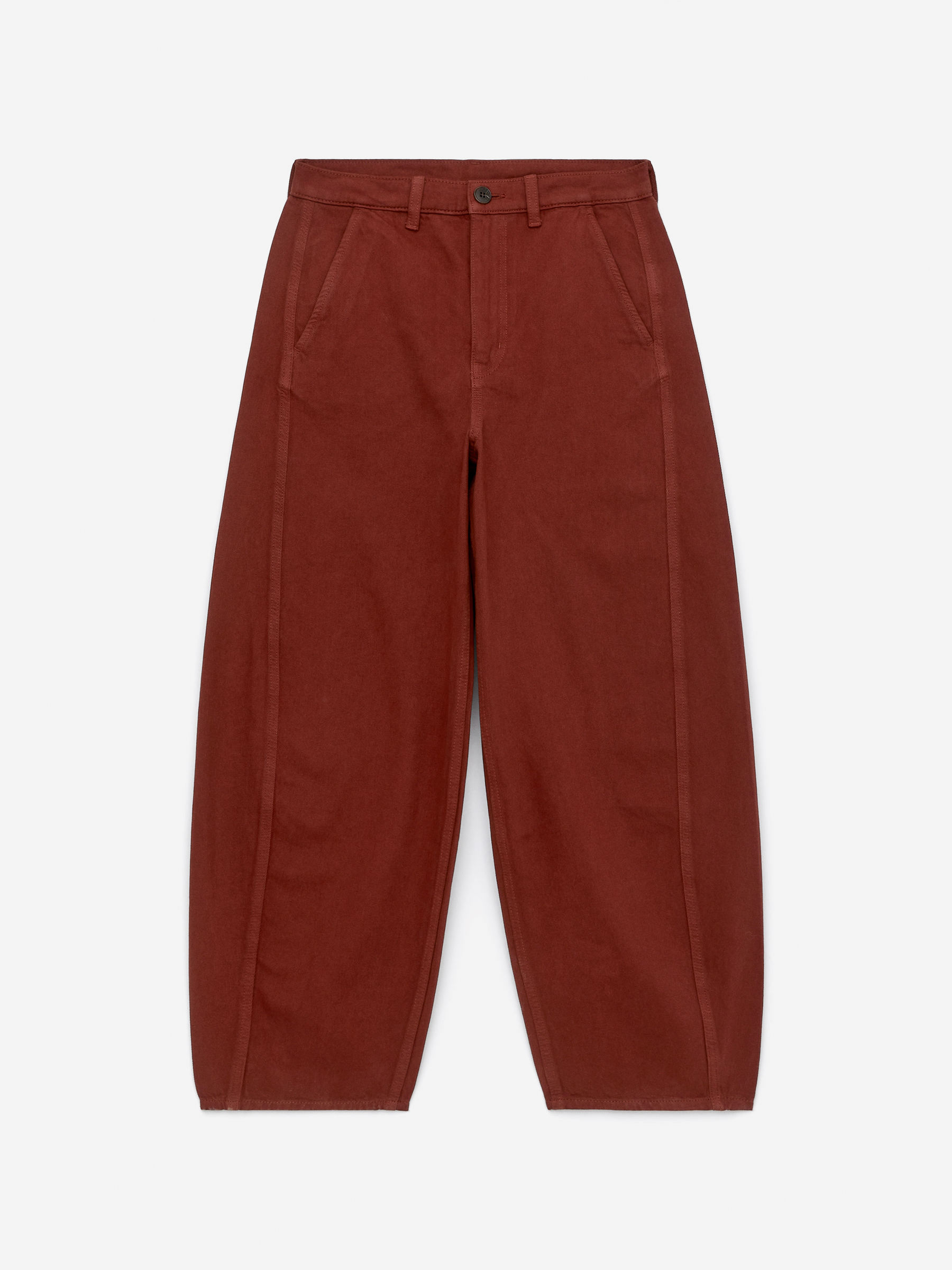 Barrel-Leg Jeans-#5D342C-16029