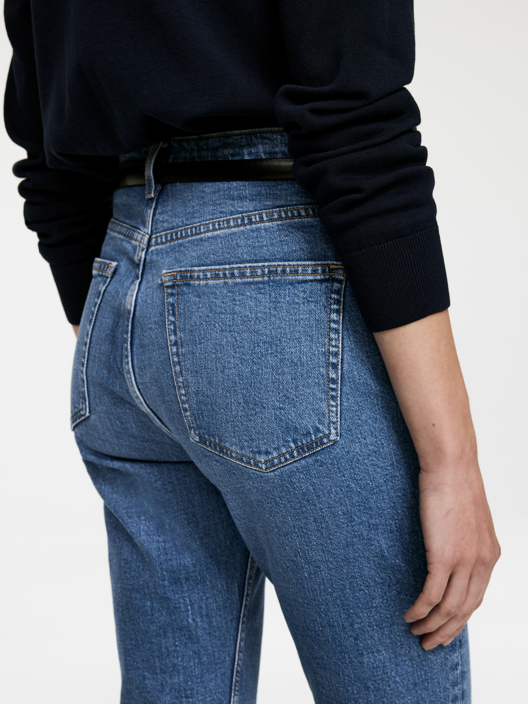 JADE CROPPED Slim Jeans - Blue - Regular fit - Women - StillMedia/Lookbook - 20