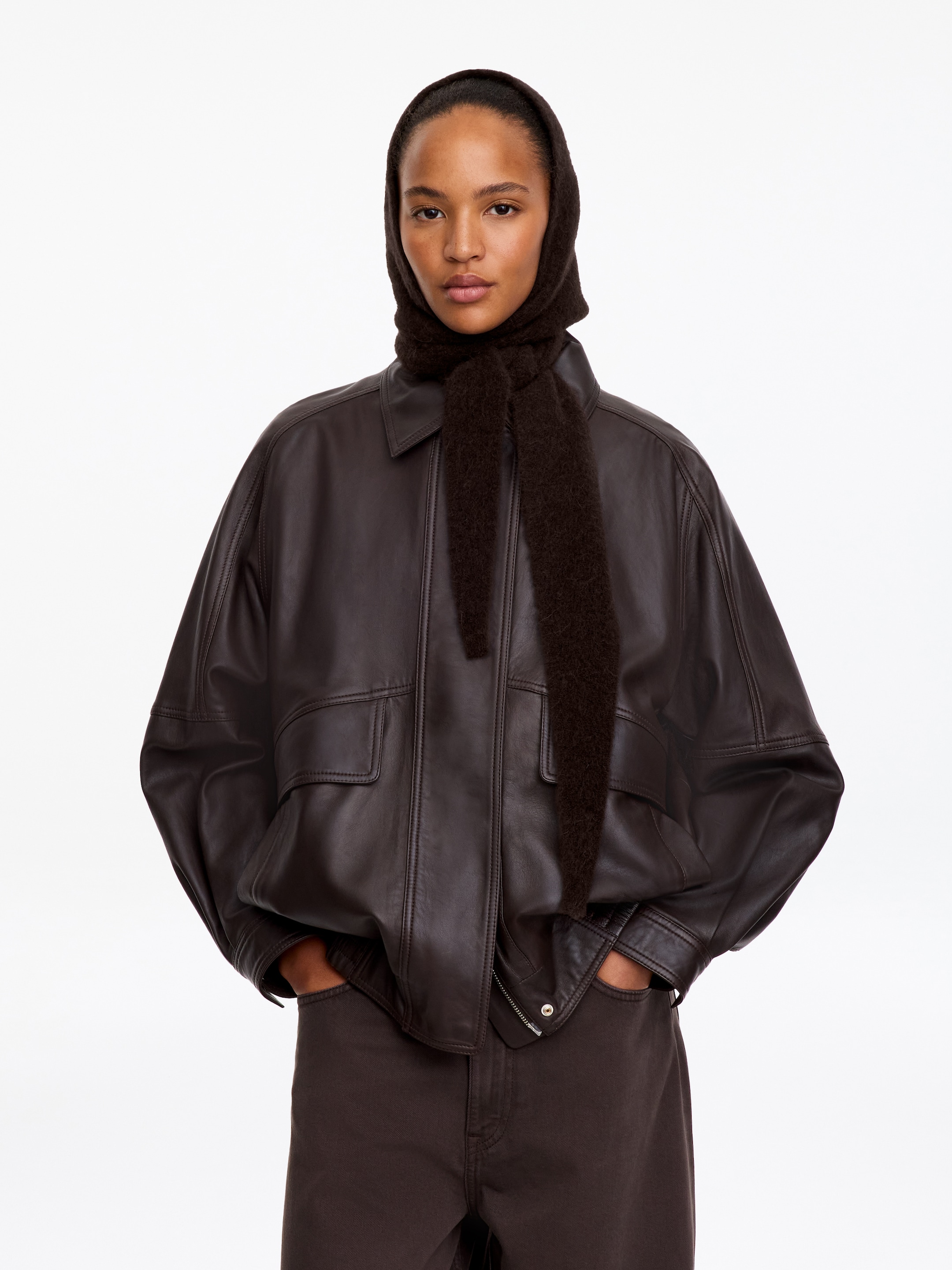 Alpaca-Blend Hood - Brown - women - StillMedia/Lookbook - 2