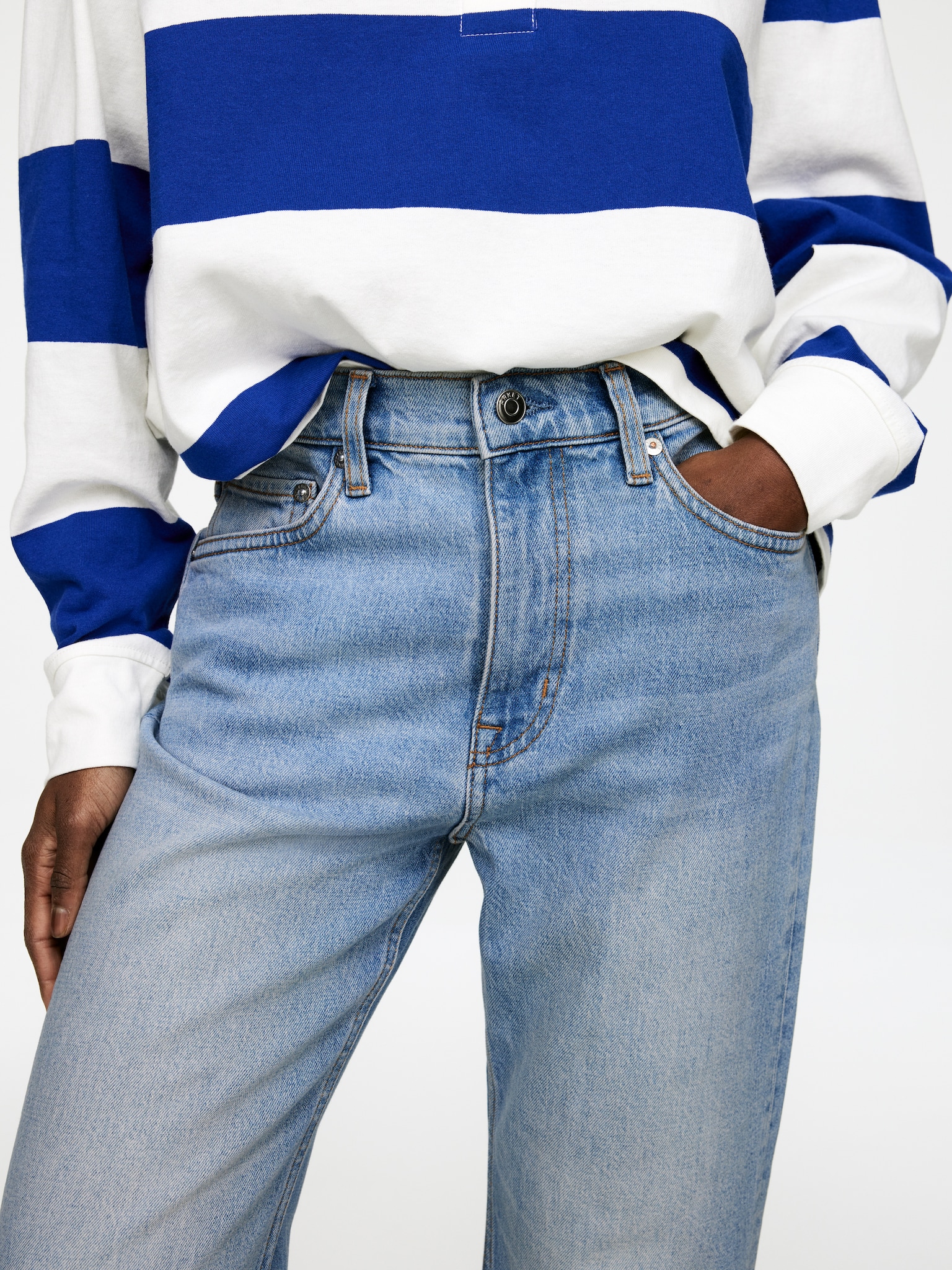 Jean slim raccourci JADE - Bleu/Bleu foncé/Blanc/Bleu moyen/Bleu foncé/Bleu foncé - 6