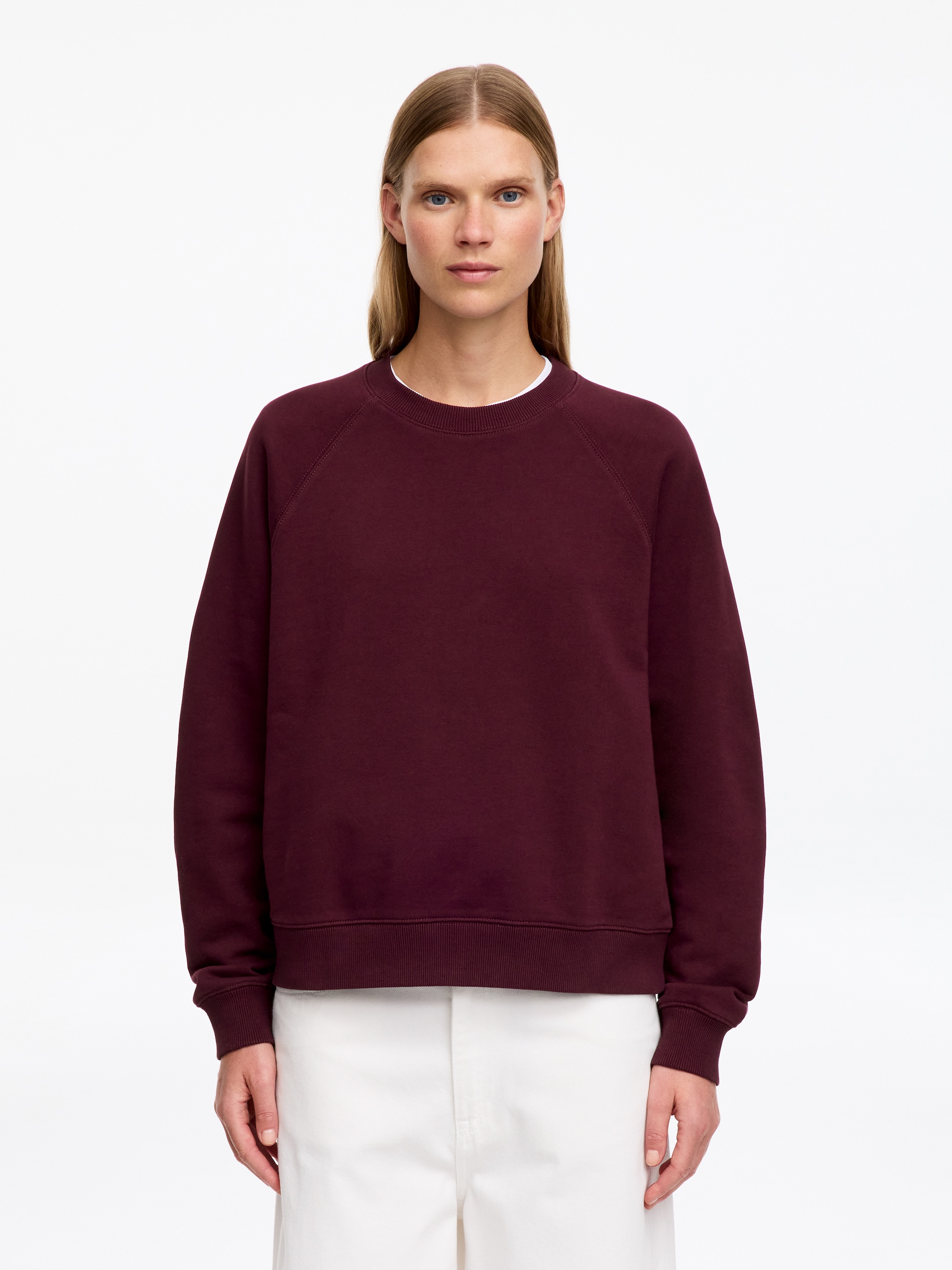 Sweat en éponge - Bordeaux - Regular fit - women - StillMedia/Lookbook - 3