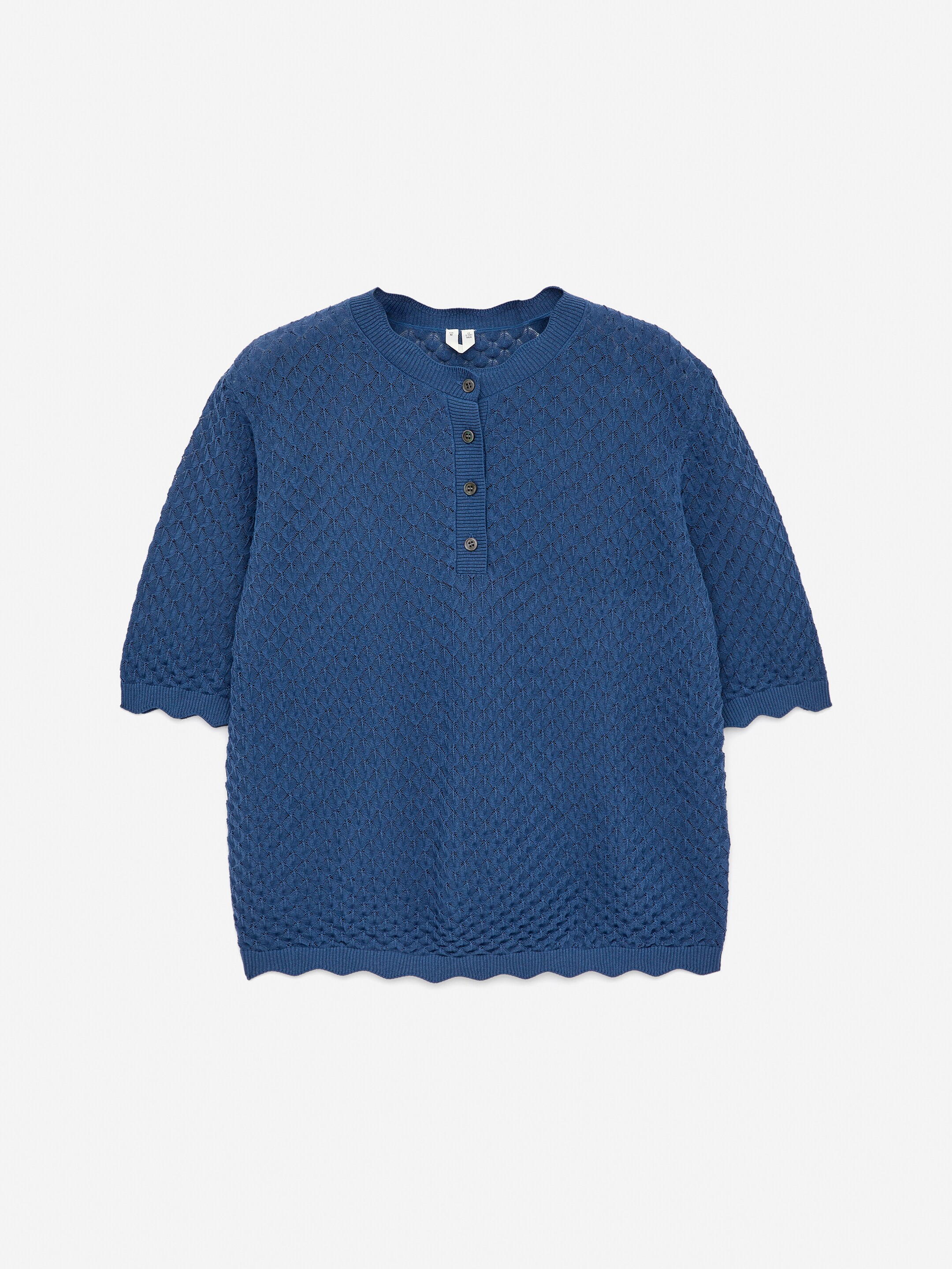 Größeres Bild anzeigen: Oberteil mit Lochmuster - Blau - Ladies | H&M AT 5