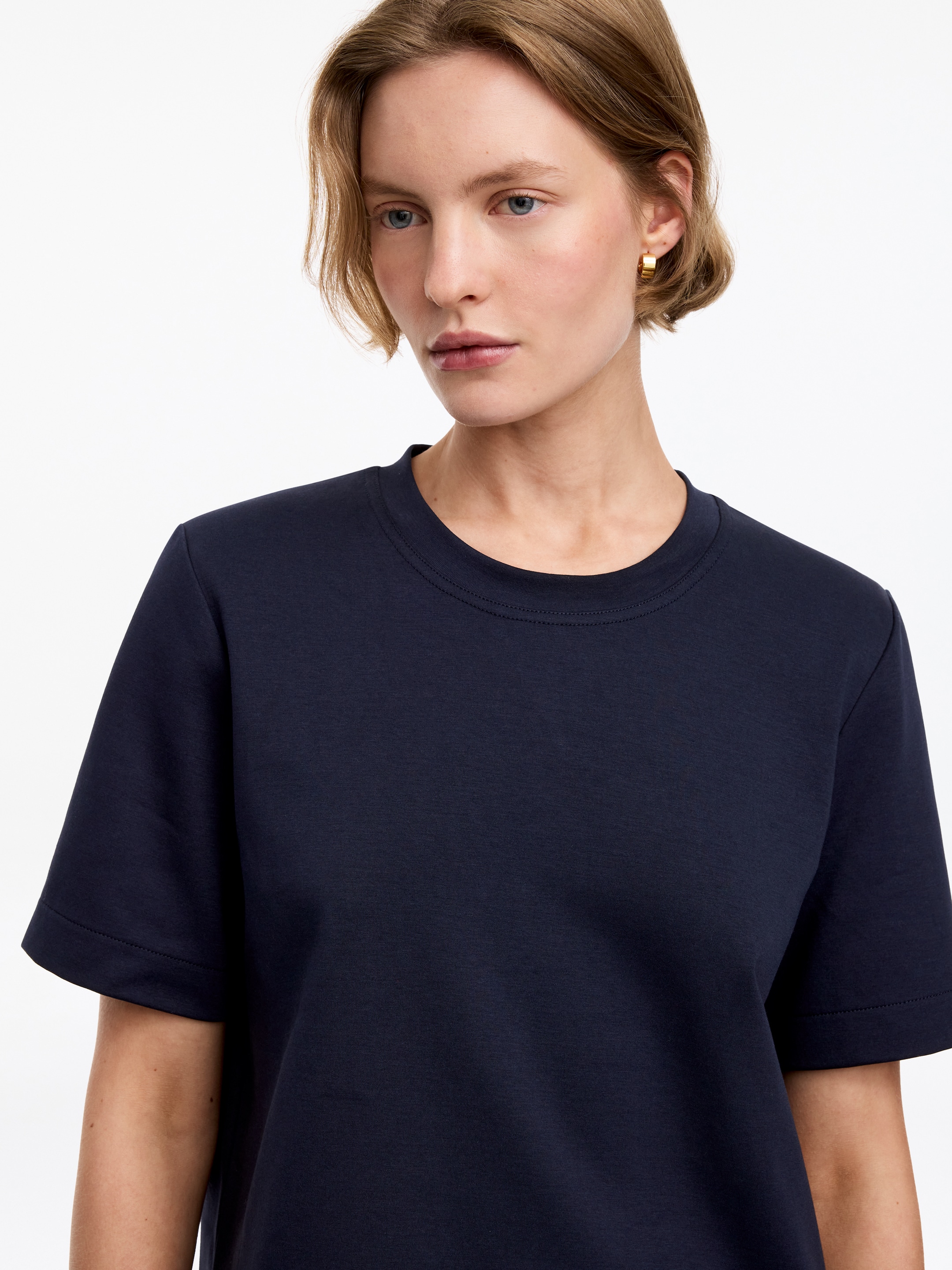 Signature Constructed T-Shirt - Dark Blue - Regular fit - Women - StillMedia/Lookbook - 4