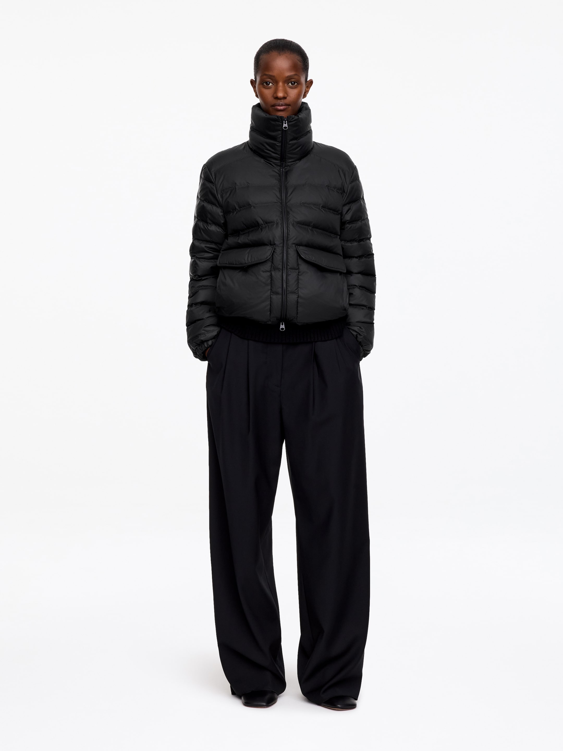 Re:Down Padded Jacket-Black-20572