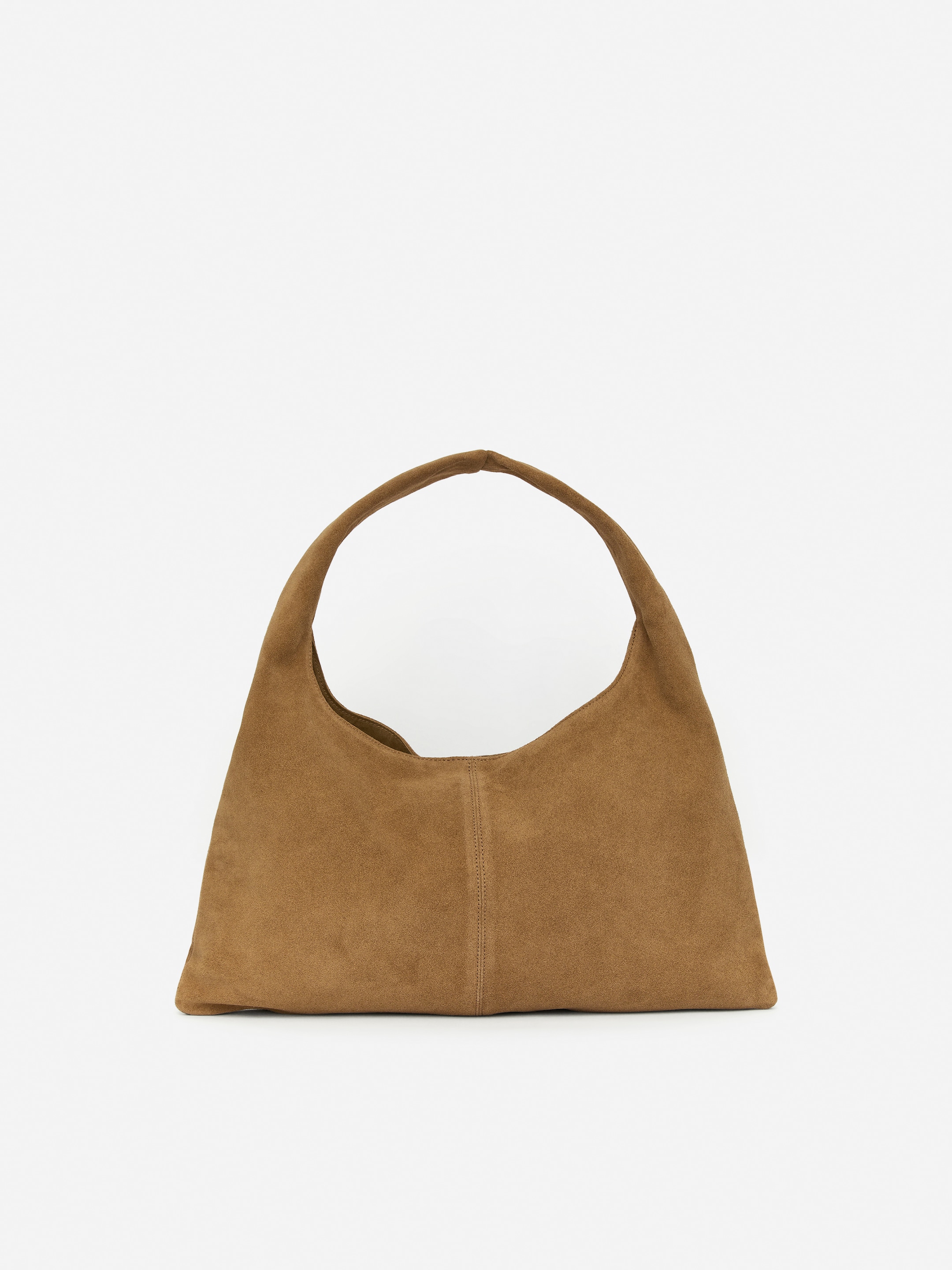 Sac en cuir suédé - Beige foncé - Femme - StillMedia/DescriptiveStillLife - 1