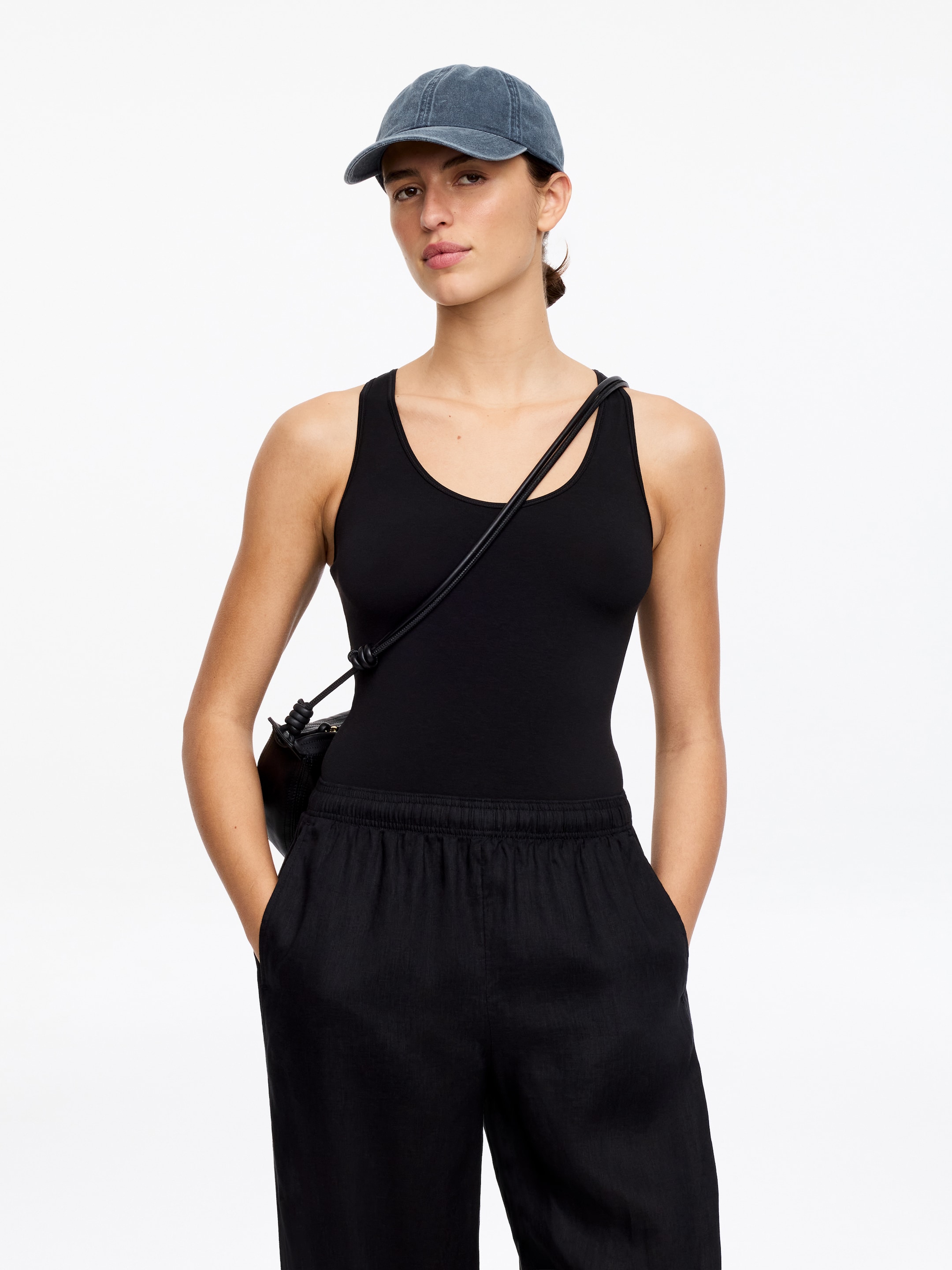 Gorra de algodón lavado - Azul - Women - StillMedia/Lookbook - 3