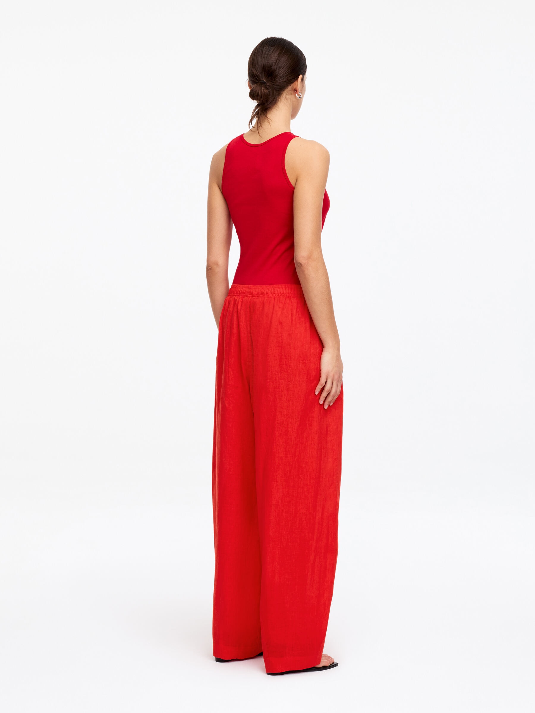 Barrel-Hose aus Leinen - Rot - Relaxed Fit - Damen - StillMedia/Lookbook - 5