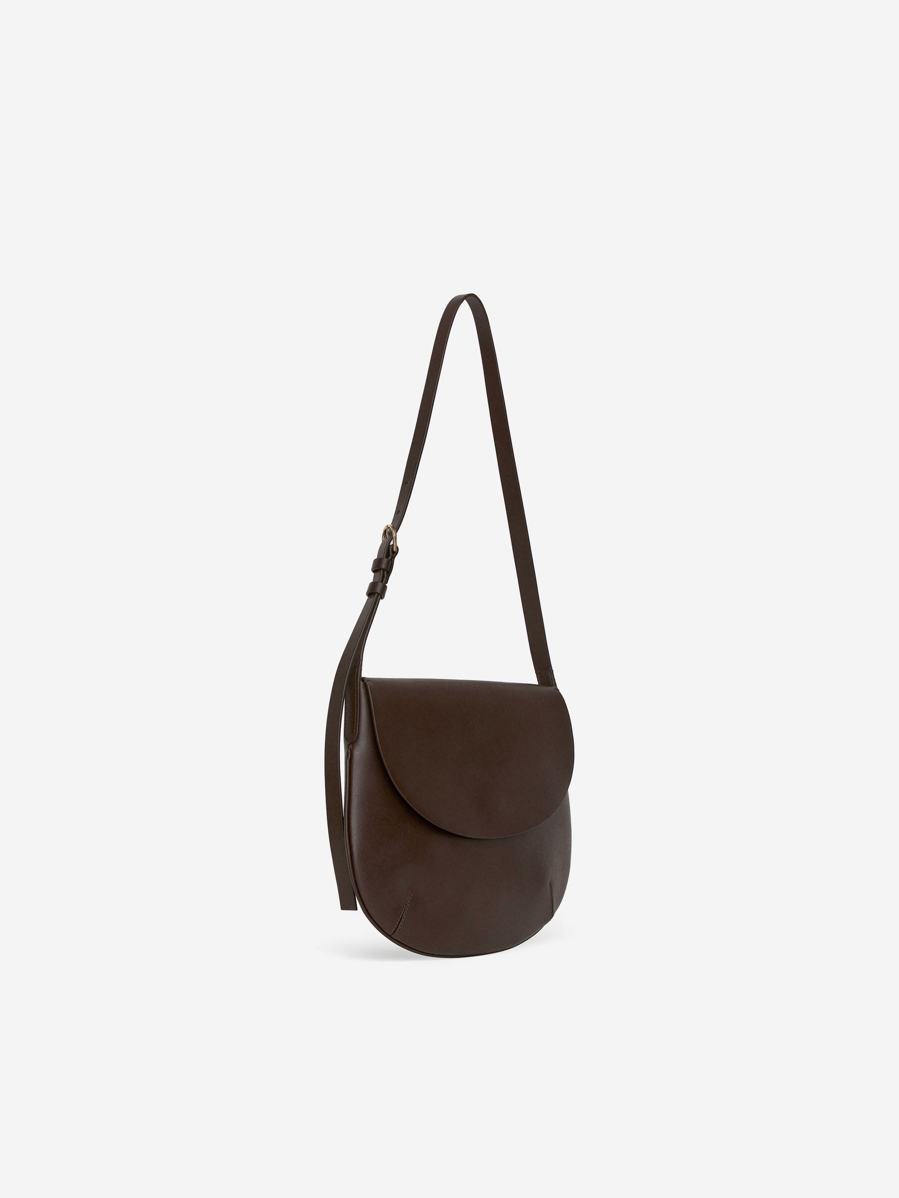 Leather Shoulder Bag - Dark Brown - Women - StillMedia/DescriptiveStillLife - 5